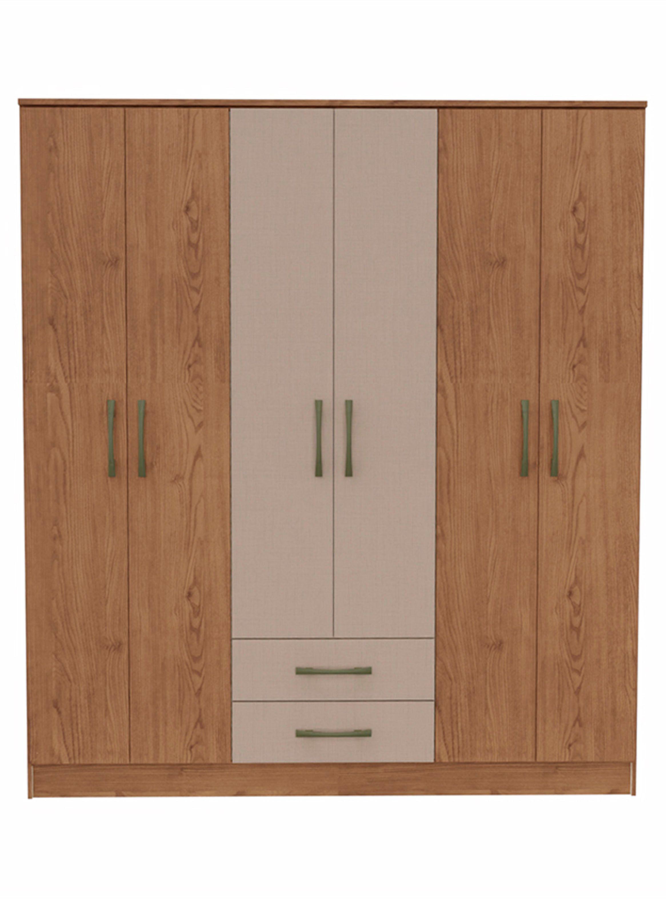 Clóset Pequim Bicolor 6 Puertas 2 Cajones-0