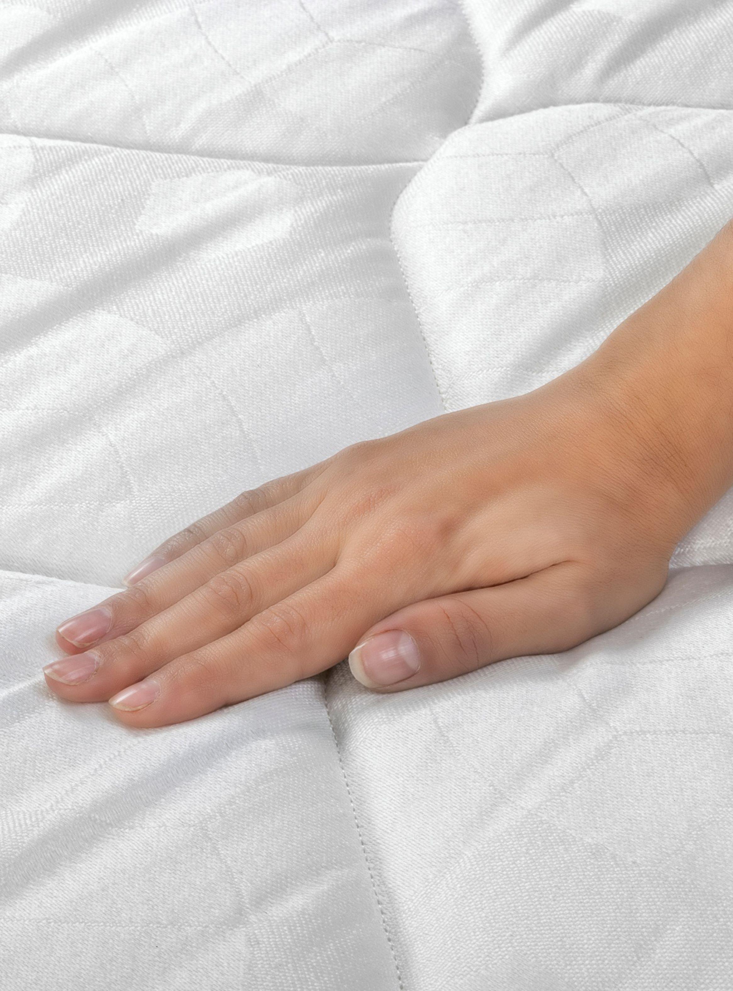 Cama Europea Star 2 Plazas x190 cm + Respaldo Royal + Velador Rock-3