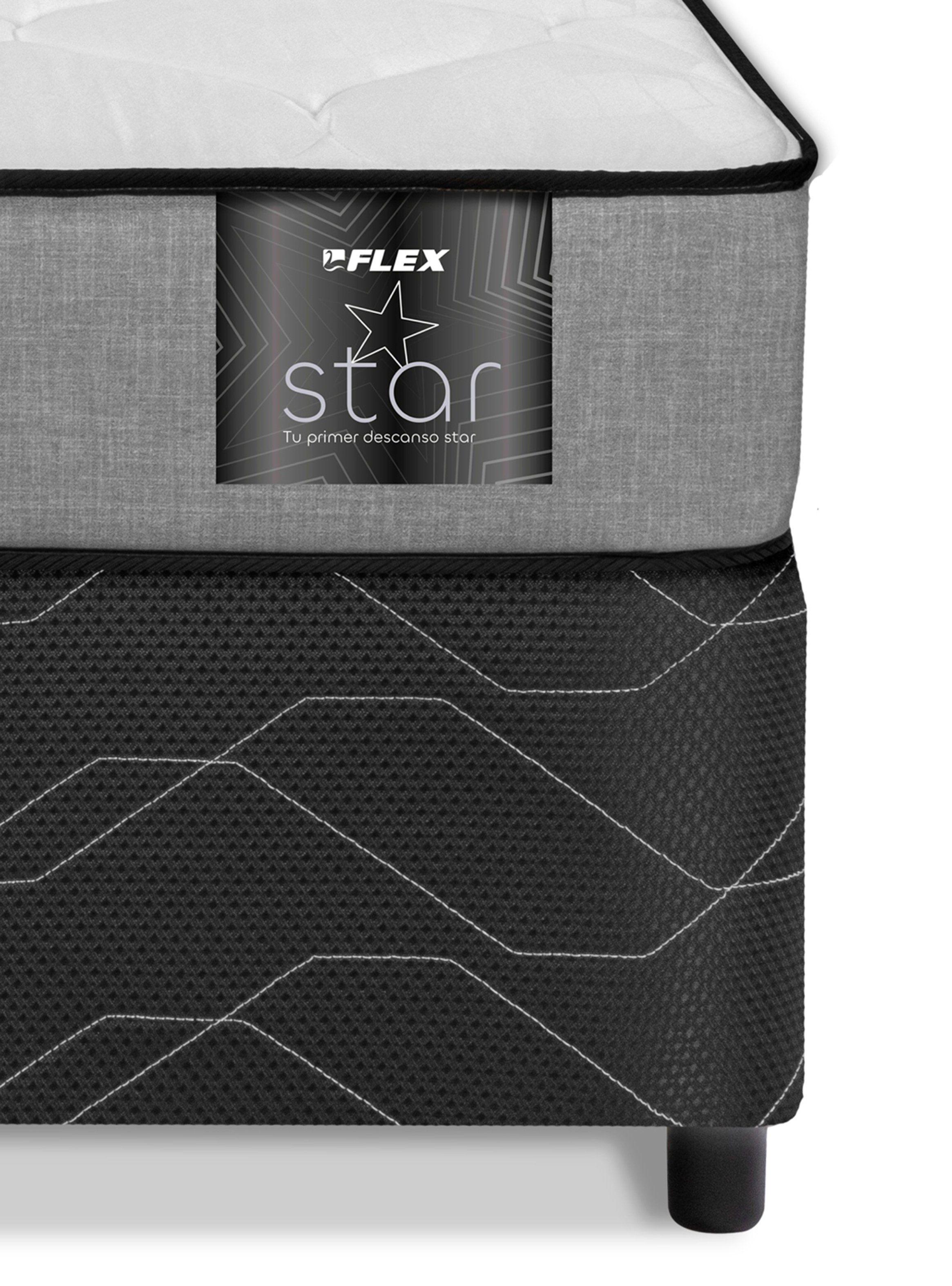 Cama Americana Star 1.5 Plazas x 190 cm + Respaldo Royal-2