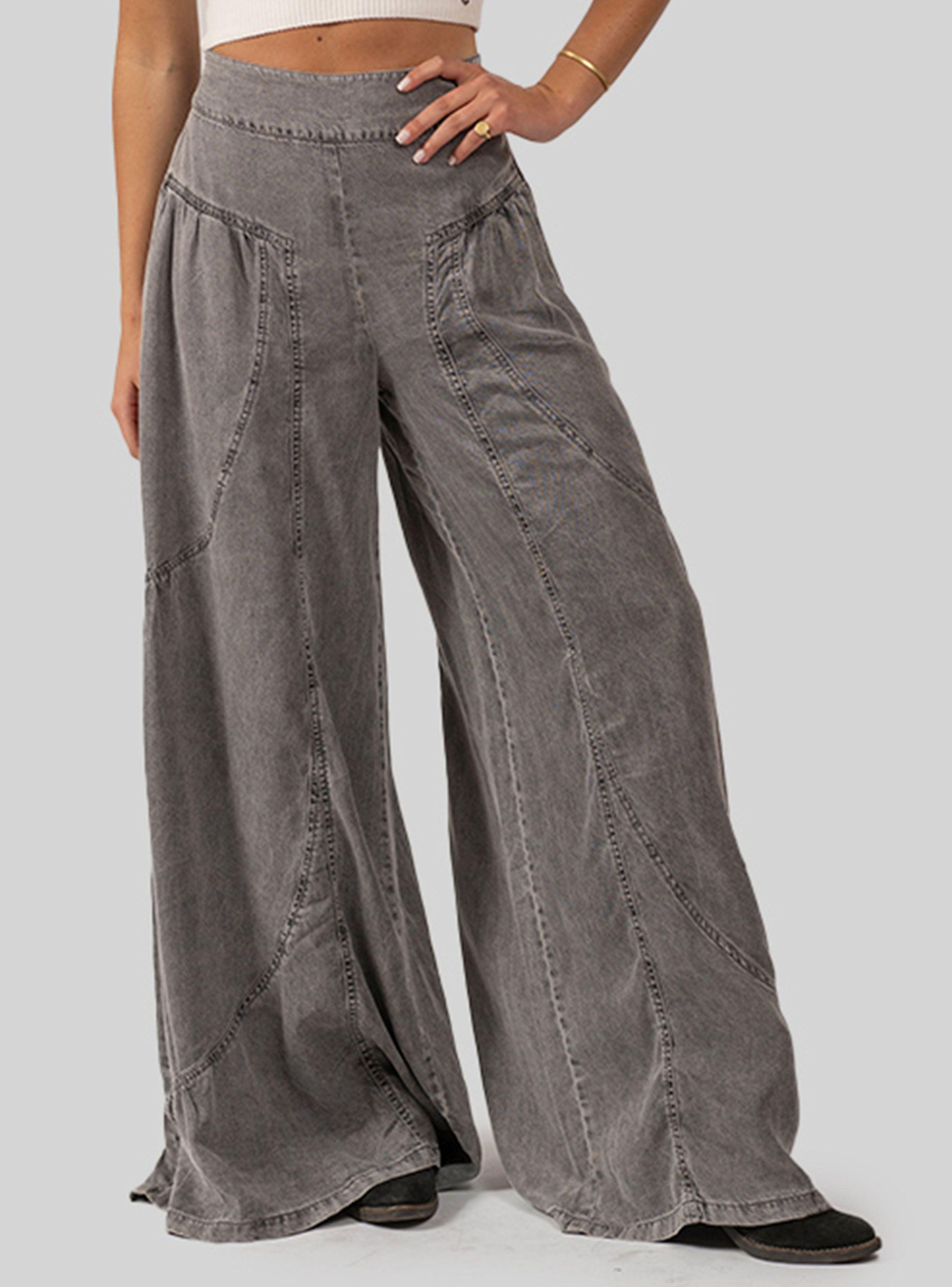 Pantalón Flo Palazzo Tencel Denim Color-0