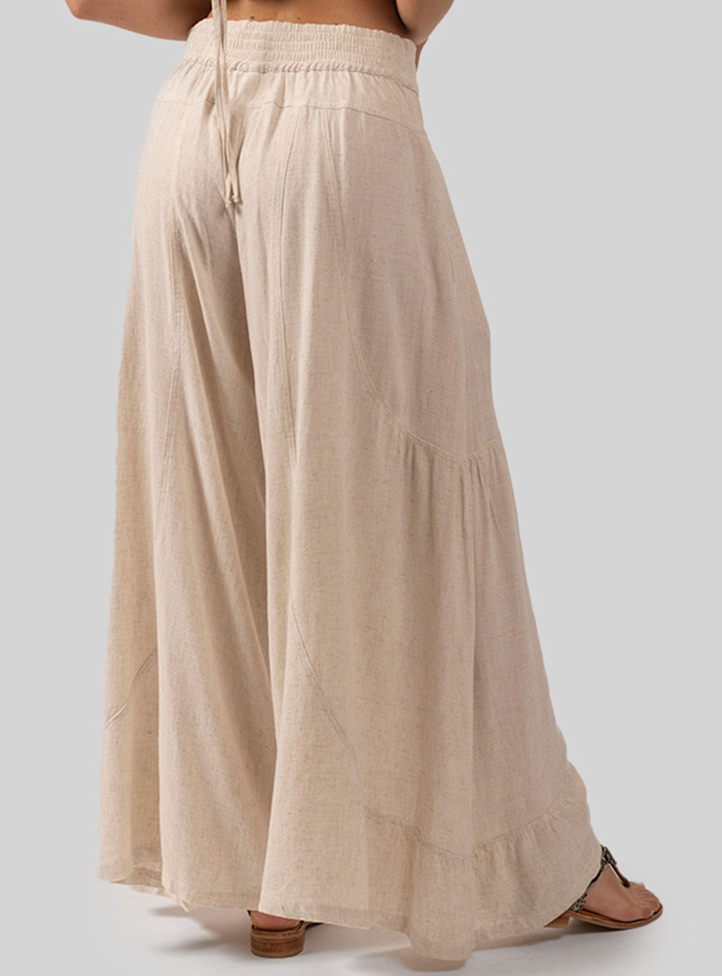 Pantalón Flo L Medio Palazzo Lino-1