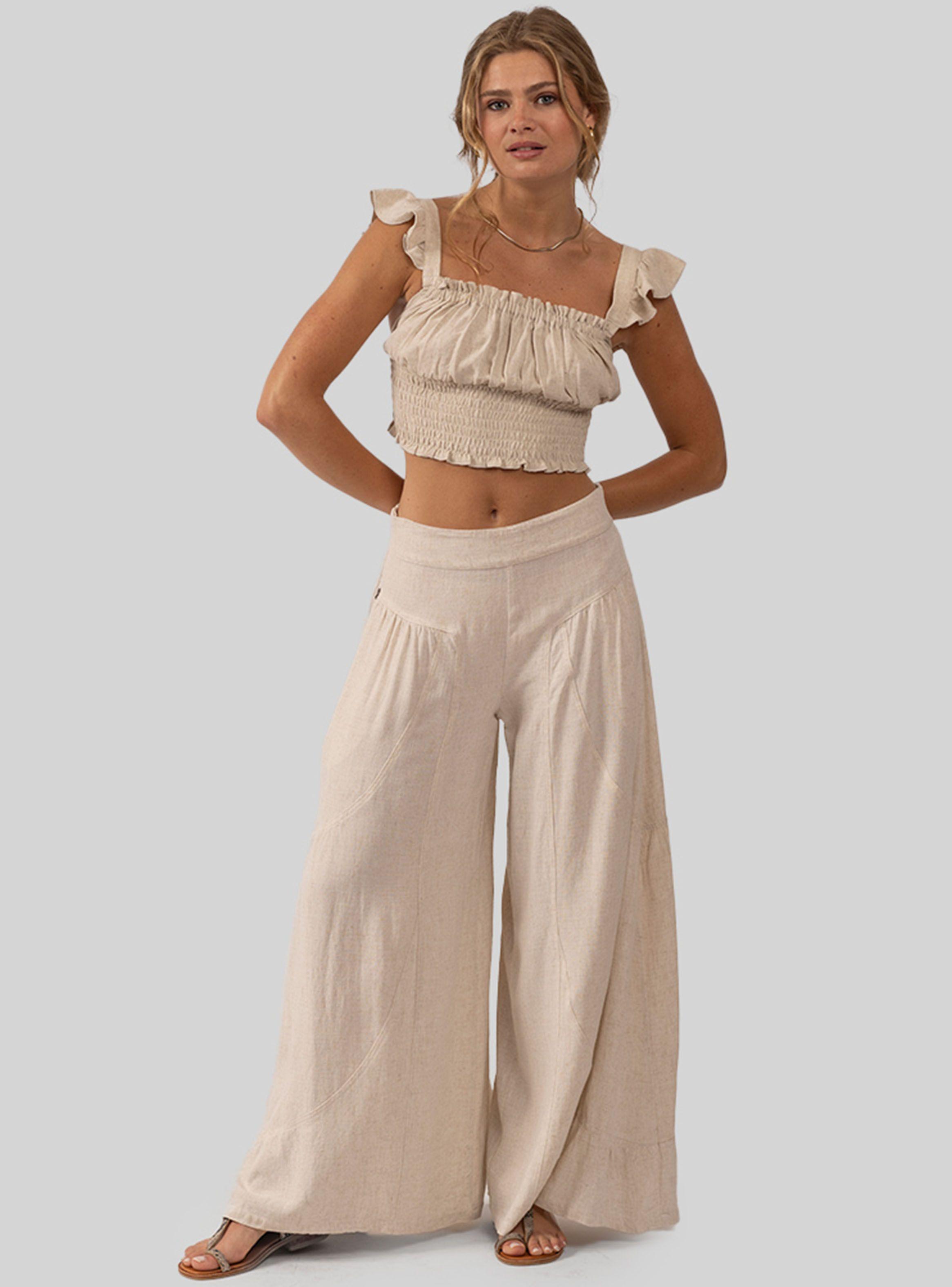 Pantalón Flo L Medio Palazzo Lino-3