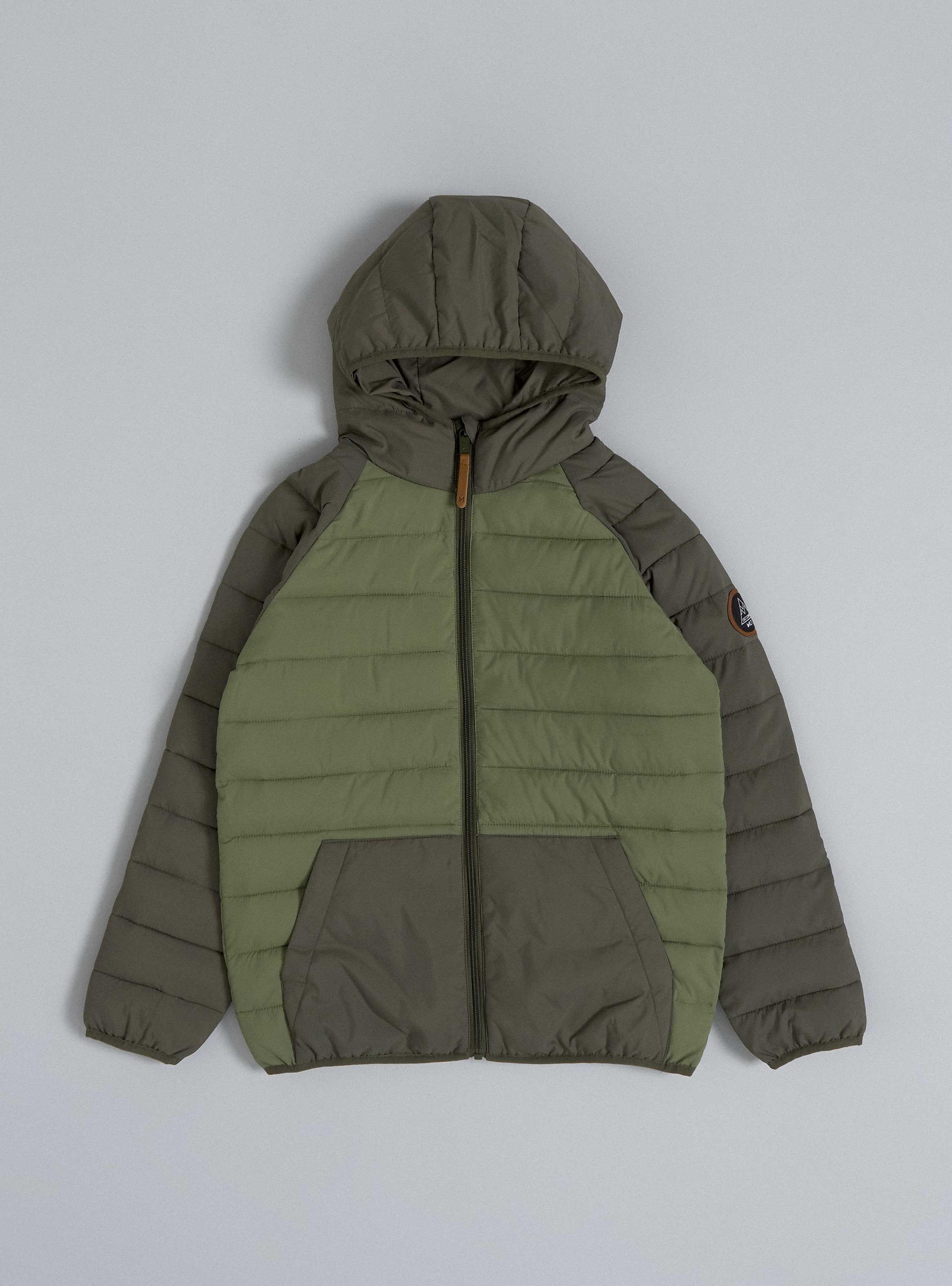 Parka Básica Bicolor Con Forro-0