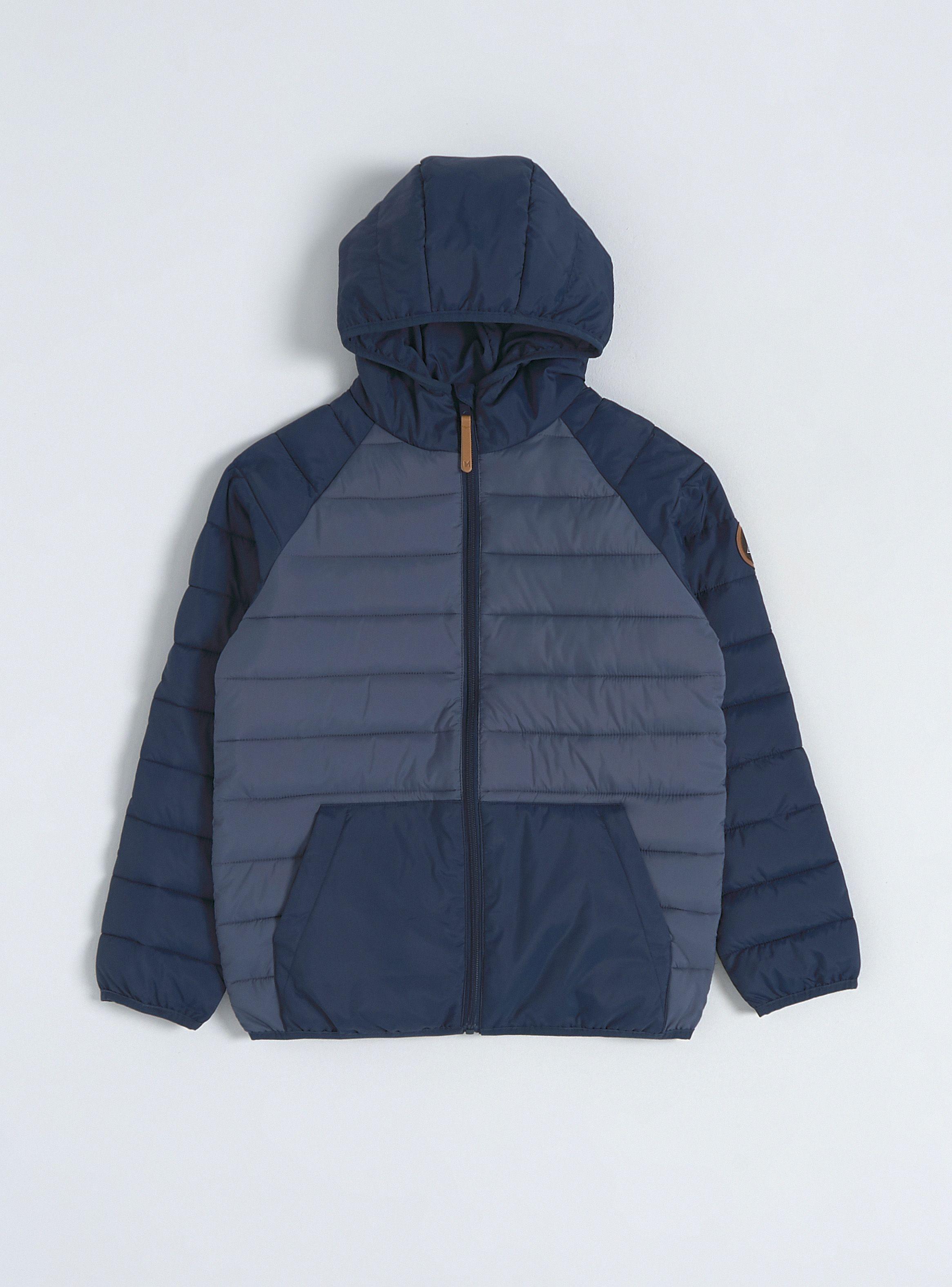 Parka Básica Bicolor Con Forro-0