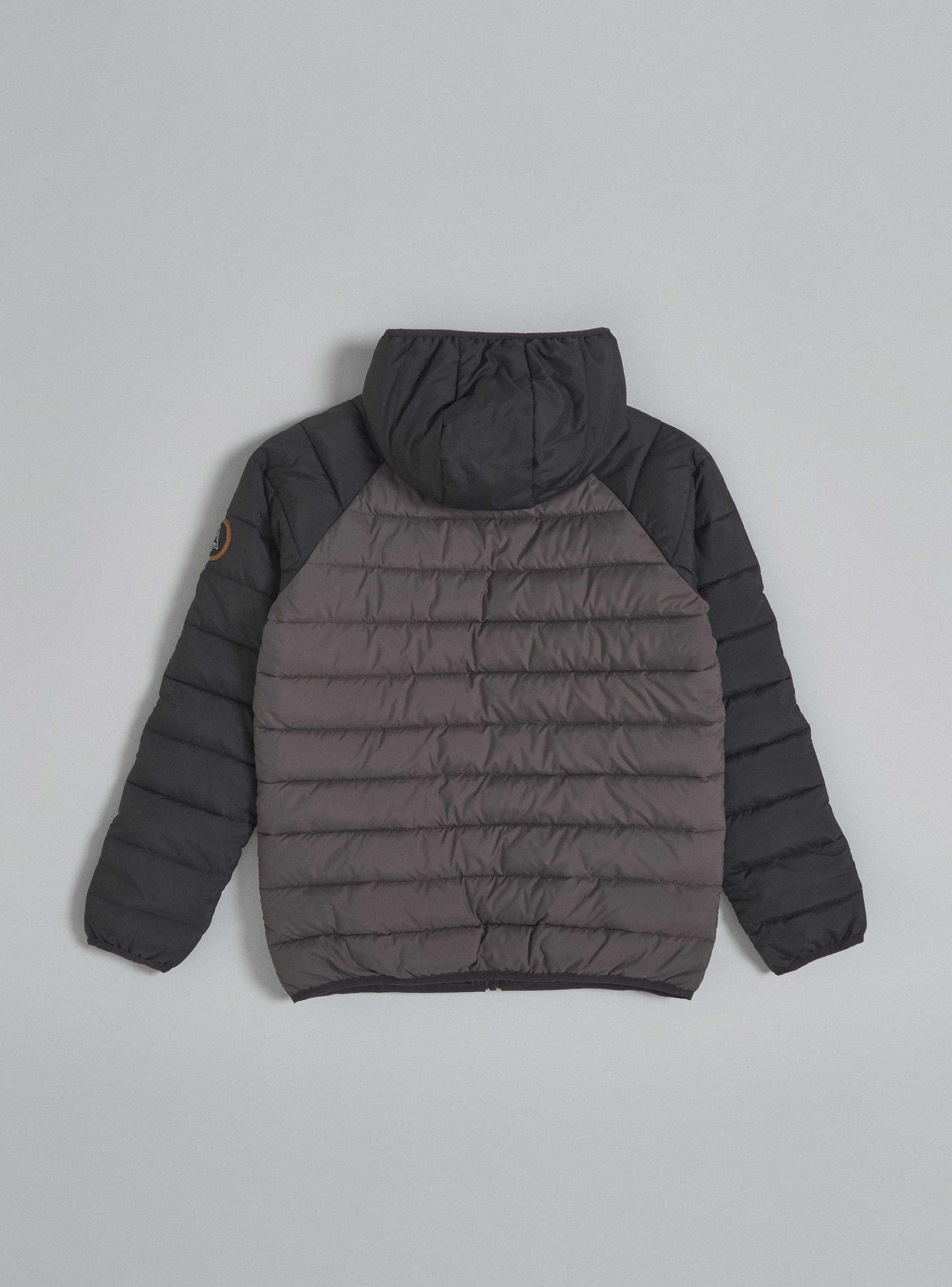 Parka Básica Bicolor Con Forro-3