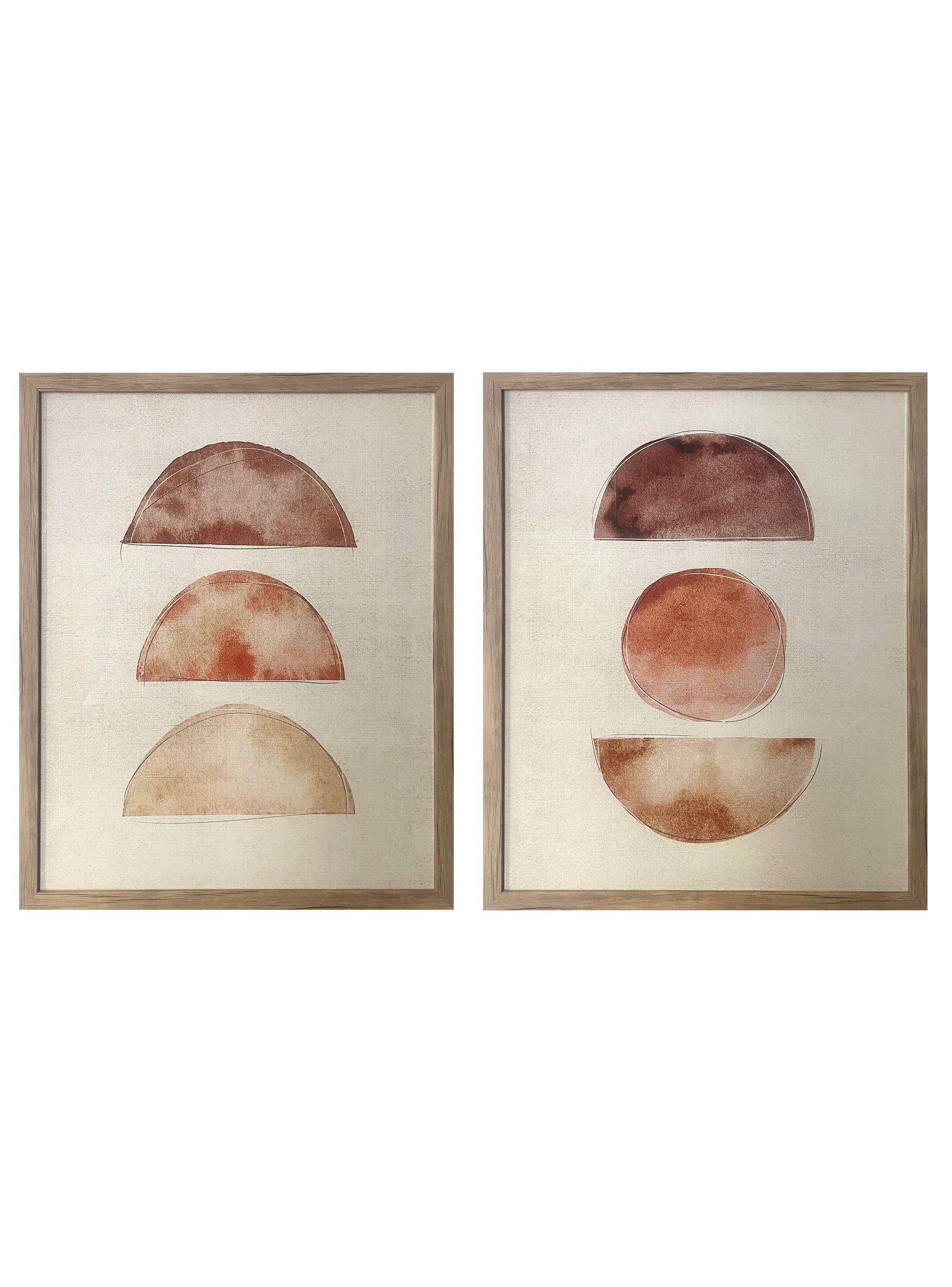 Set 2 Cuadros Abstracto 2 42x52 cm-0