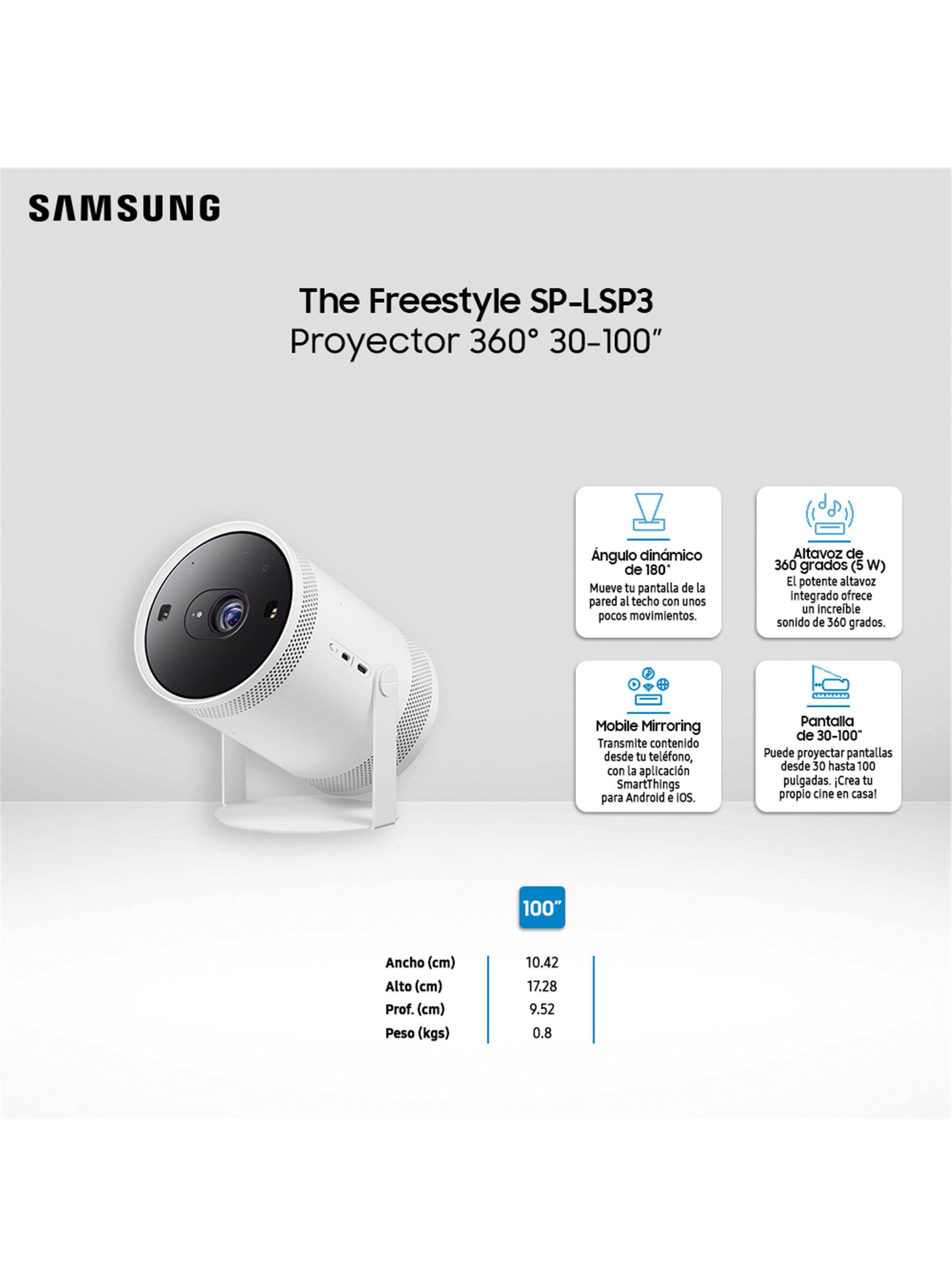 Proyector The Freestyle SP-LSP3 360° 30" a 100" 2022-1