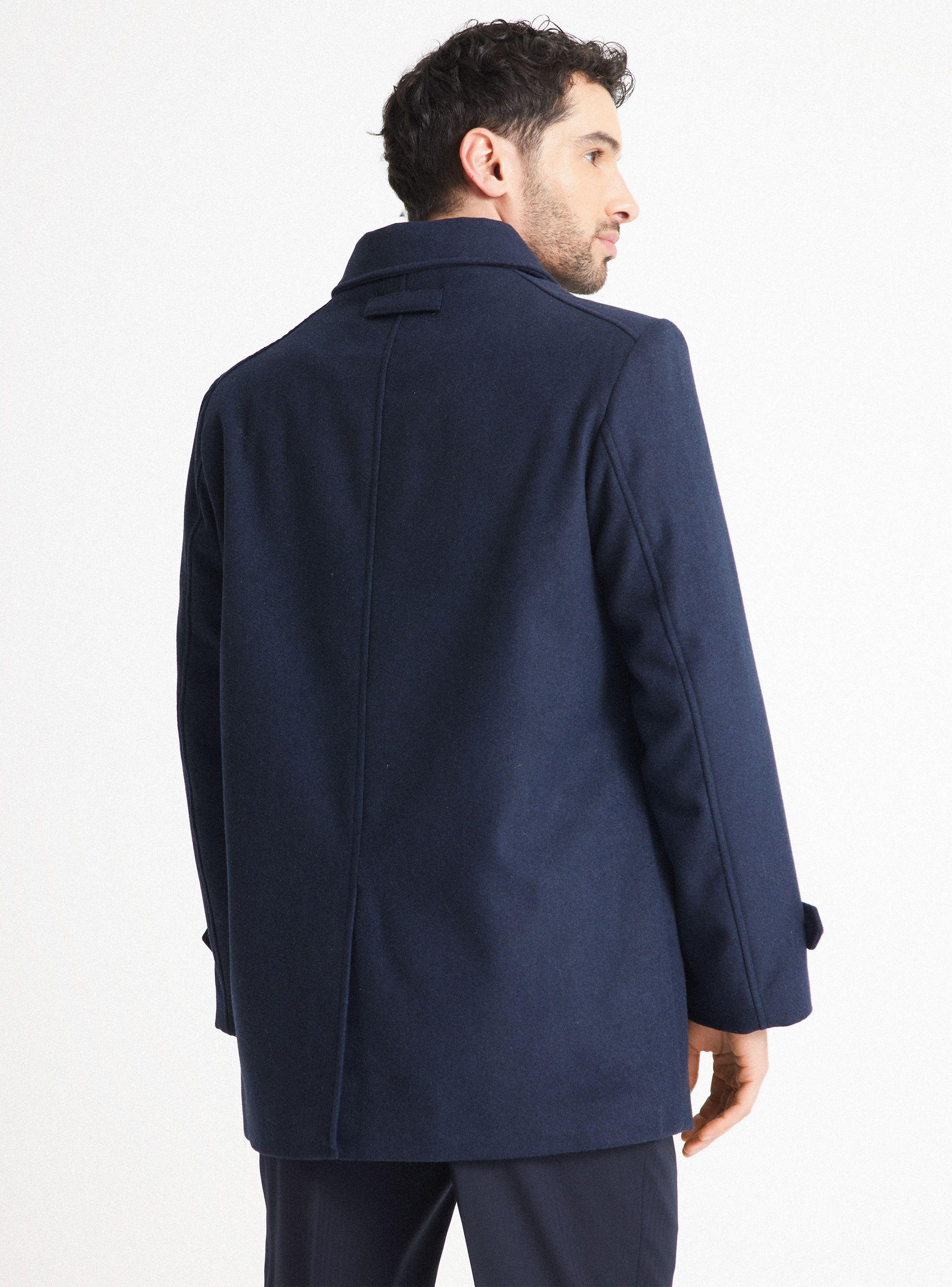 Abrigo Recto Classic con Aplicaciones en Suede-1