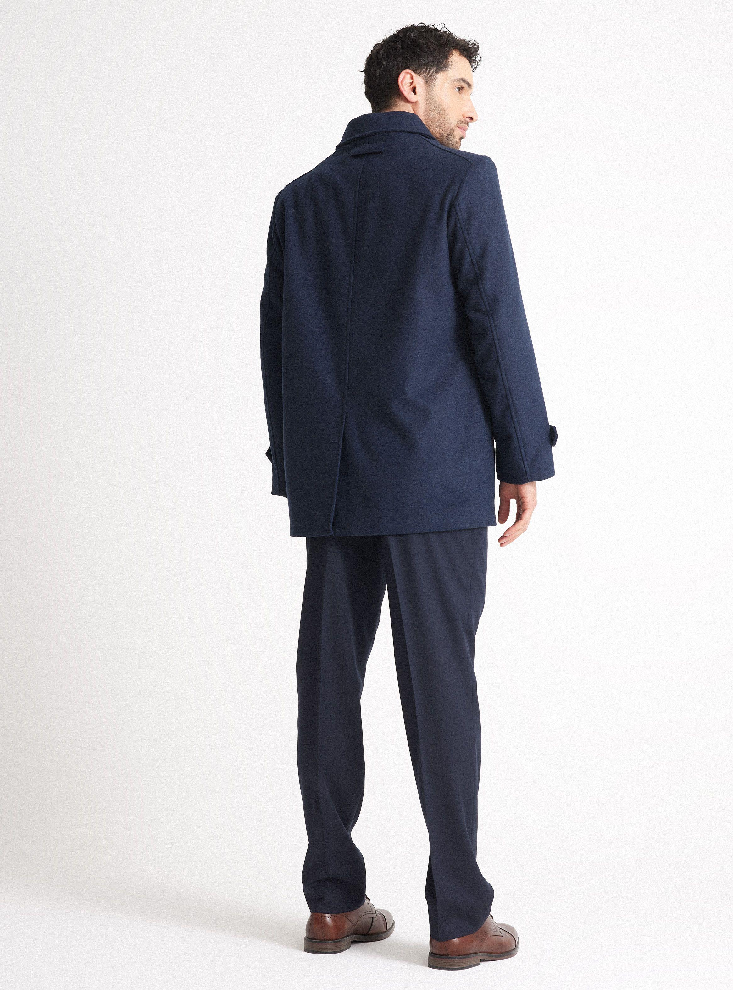Abrigo Recto Classic con Aplicaciones en Suede-5