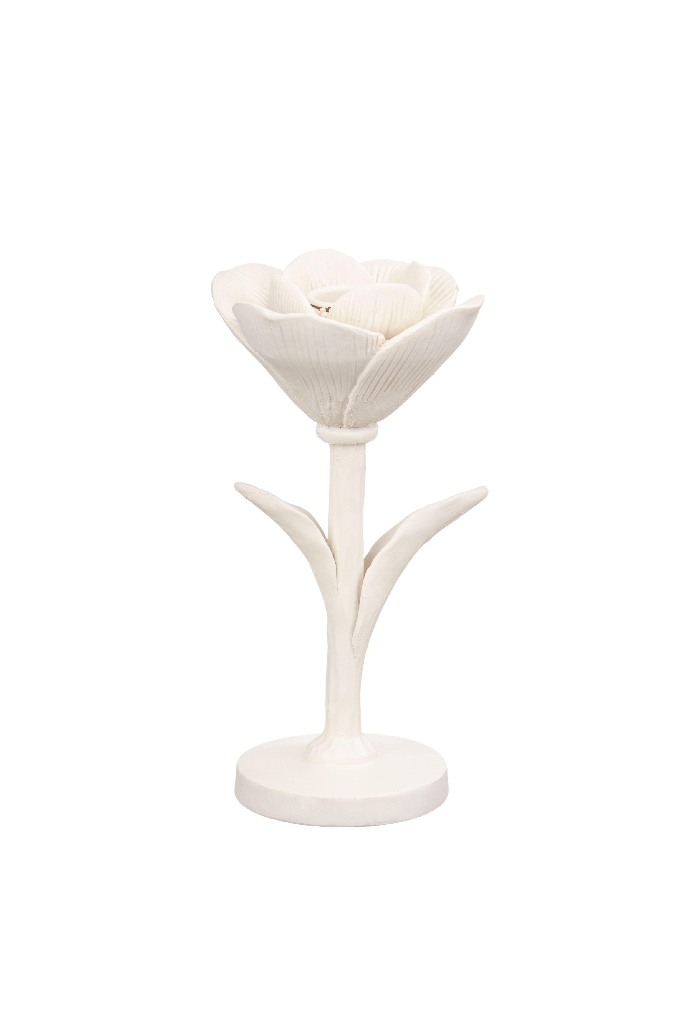 Candelabro Flor Blanco S-0
