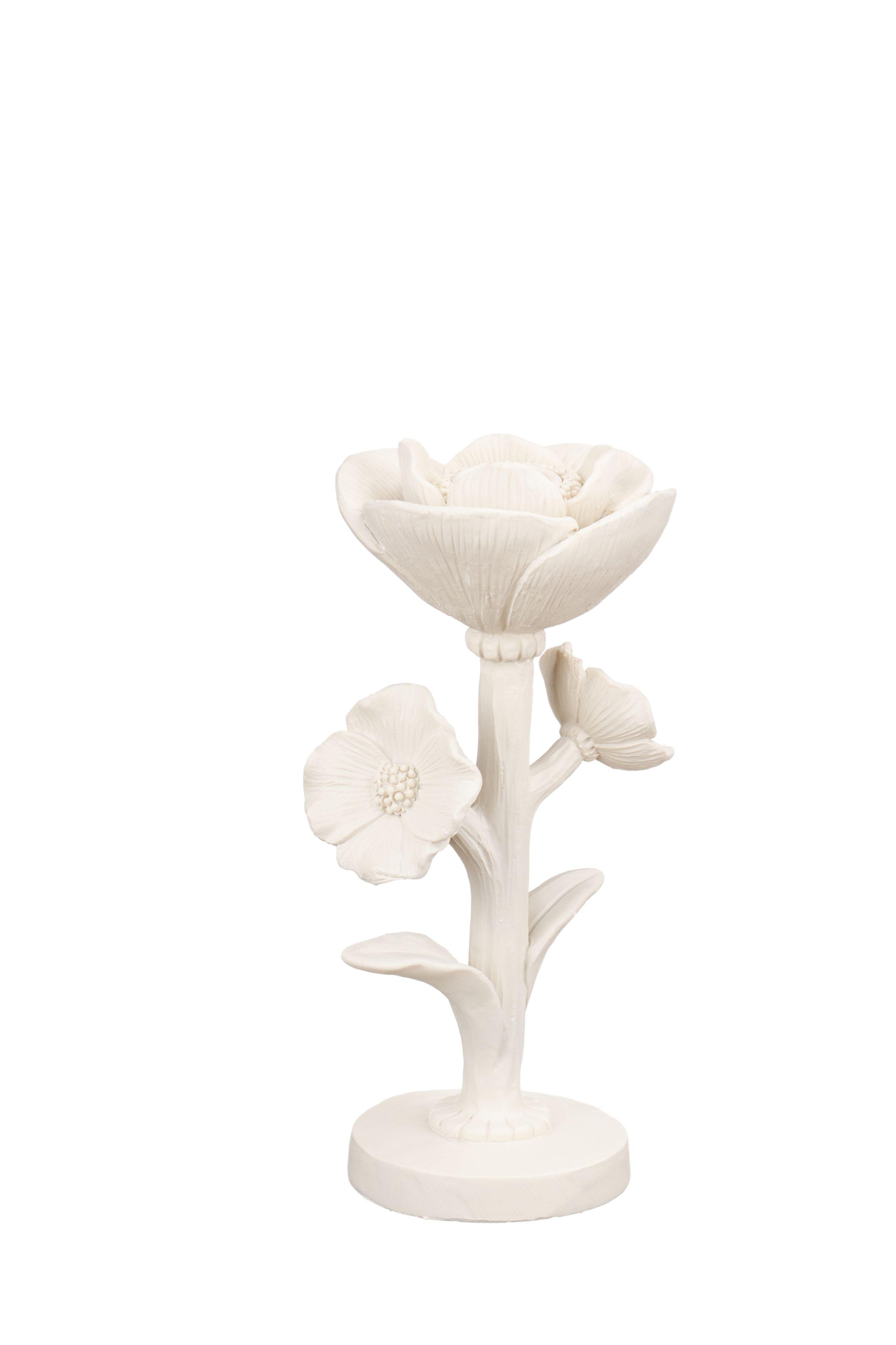 Candelabro Flor Blanco M-1