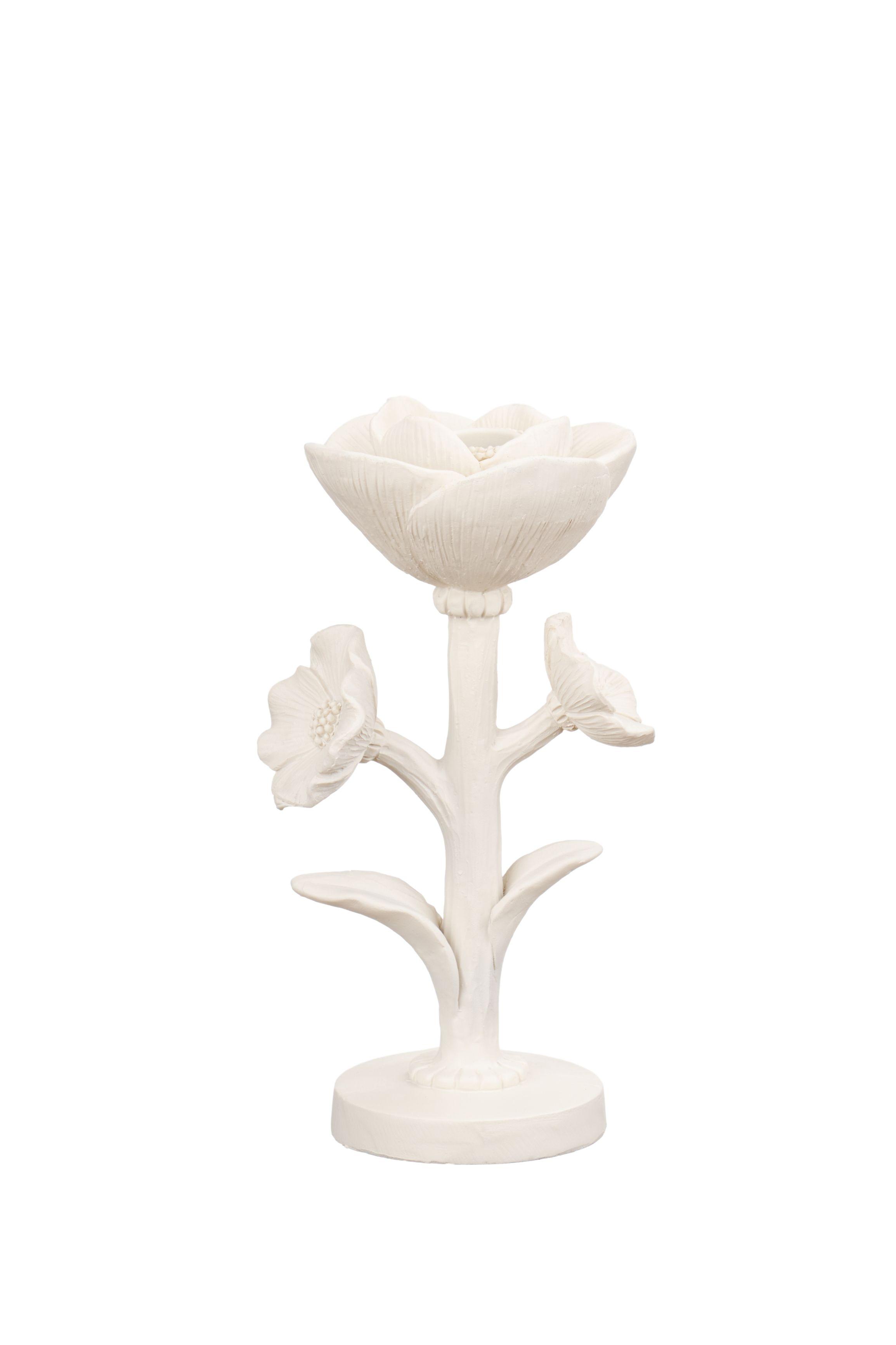 Candelabro Flor Blanco M-0