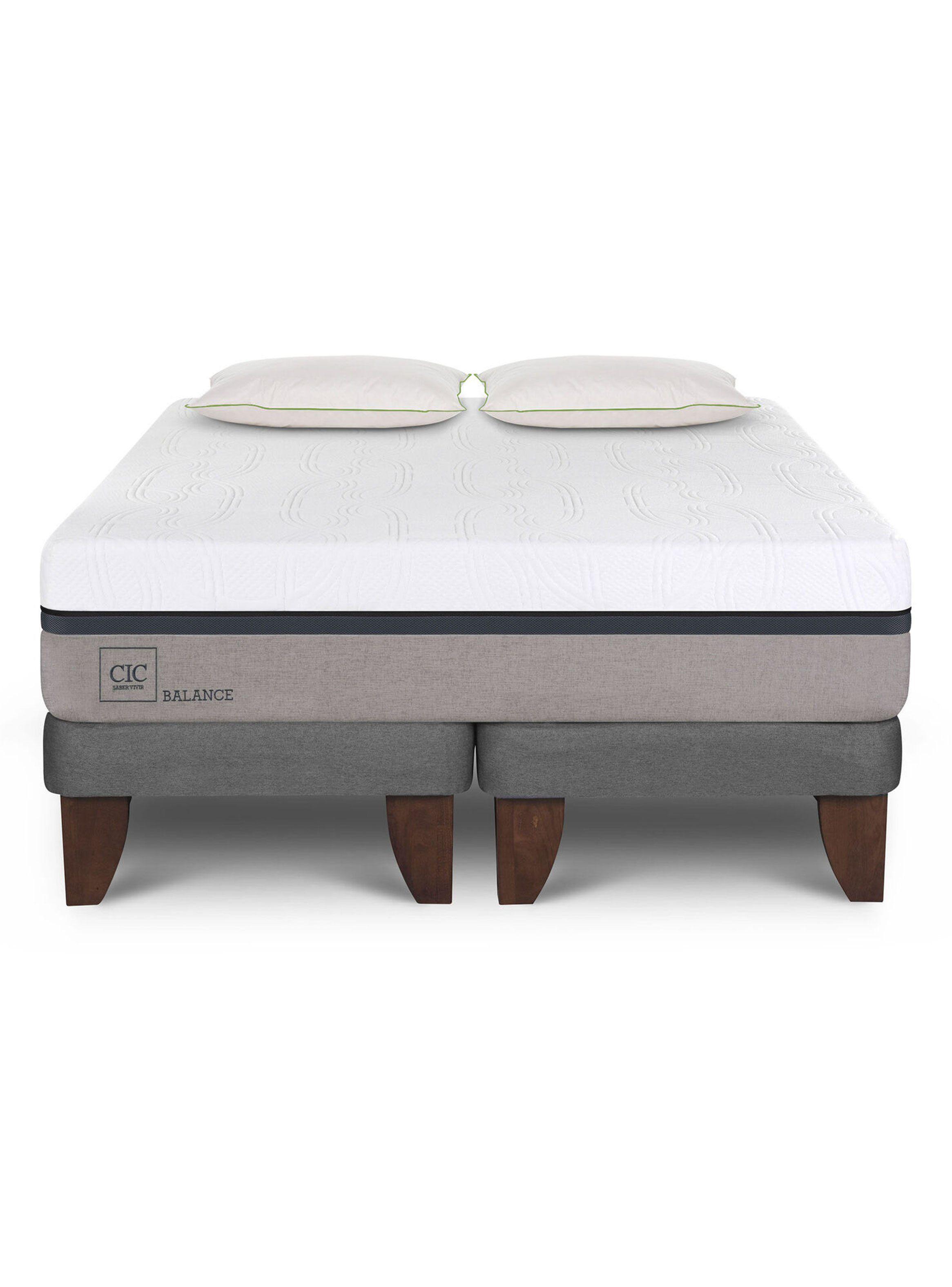 Cama Europea Balance 2 Plazas Base Dividida + Almohada Da Advance Sleep-2