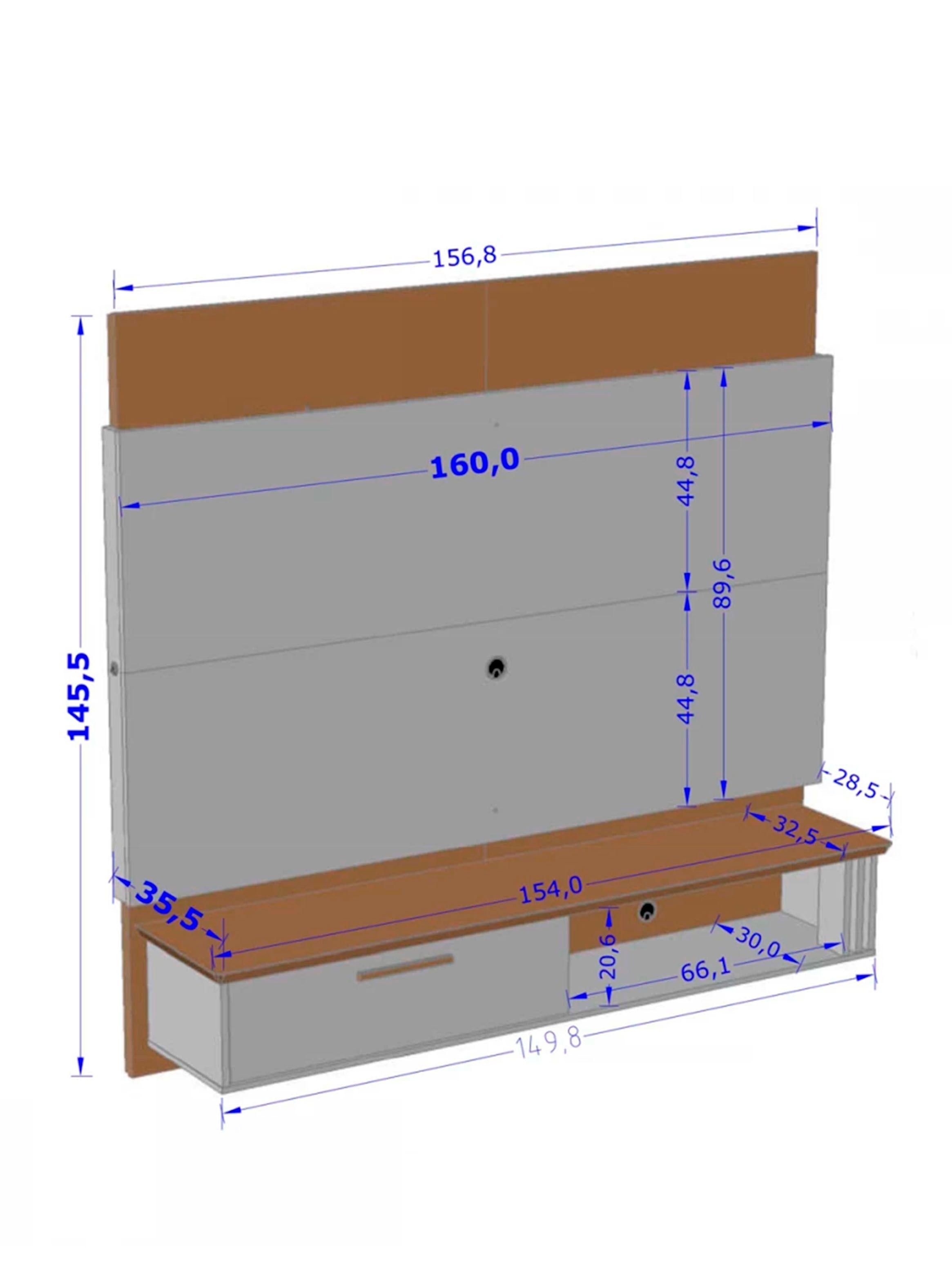 Panel Rack Tv 65" Paris-1