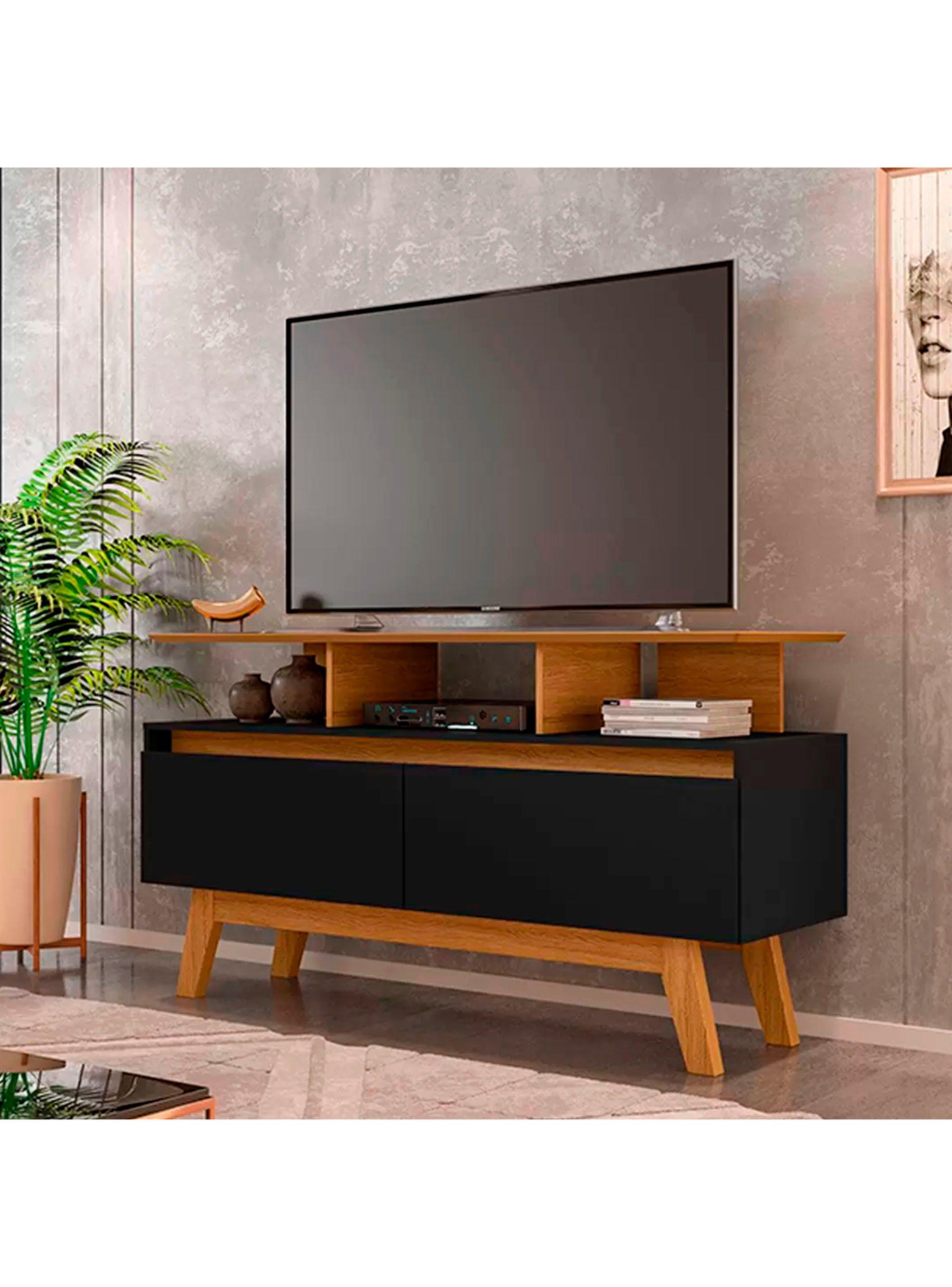 Rack Tv 50 Rubí 1.2 Canela Negro-3