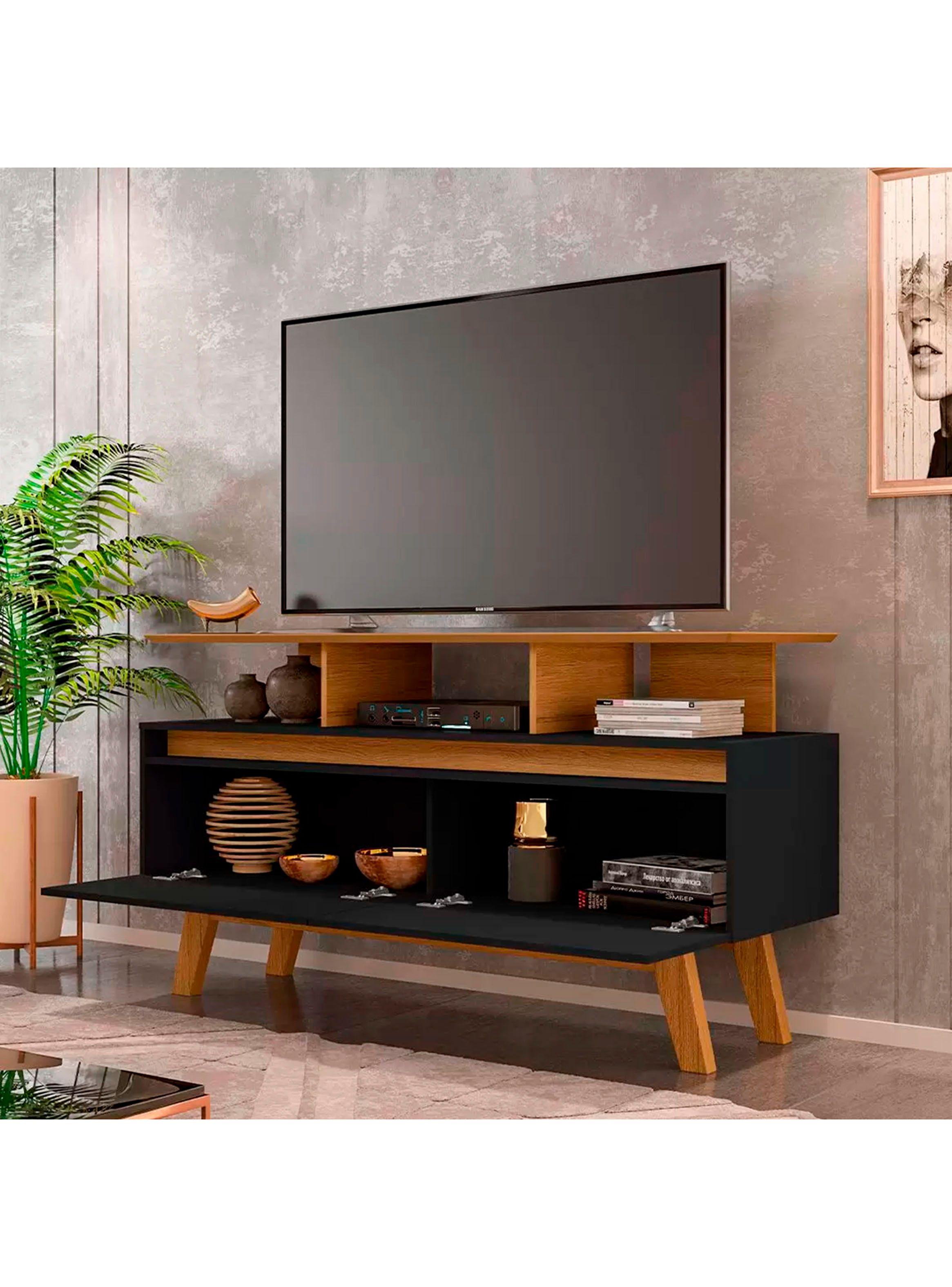 Rack Tv 50 Rubí 1.2 Canela Negro-2