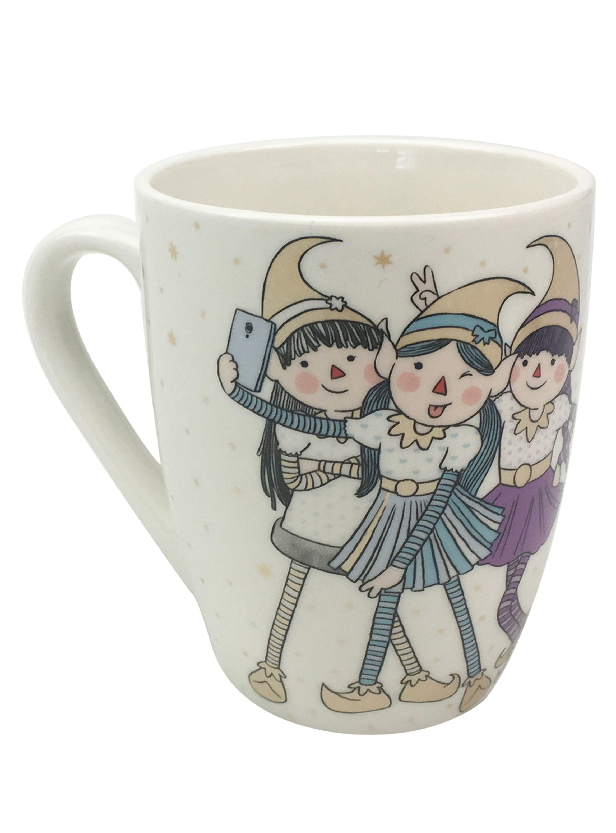 Taza Porcelana 350 ml Duendes Mágicos-0
