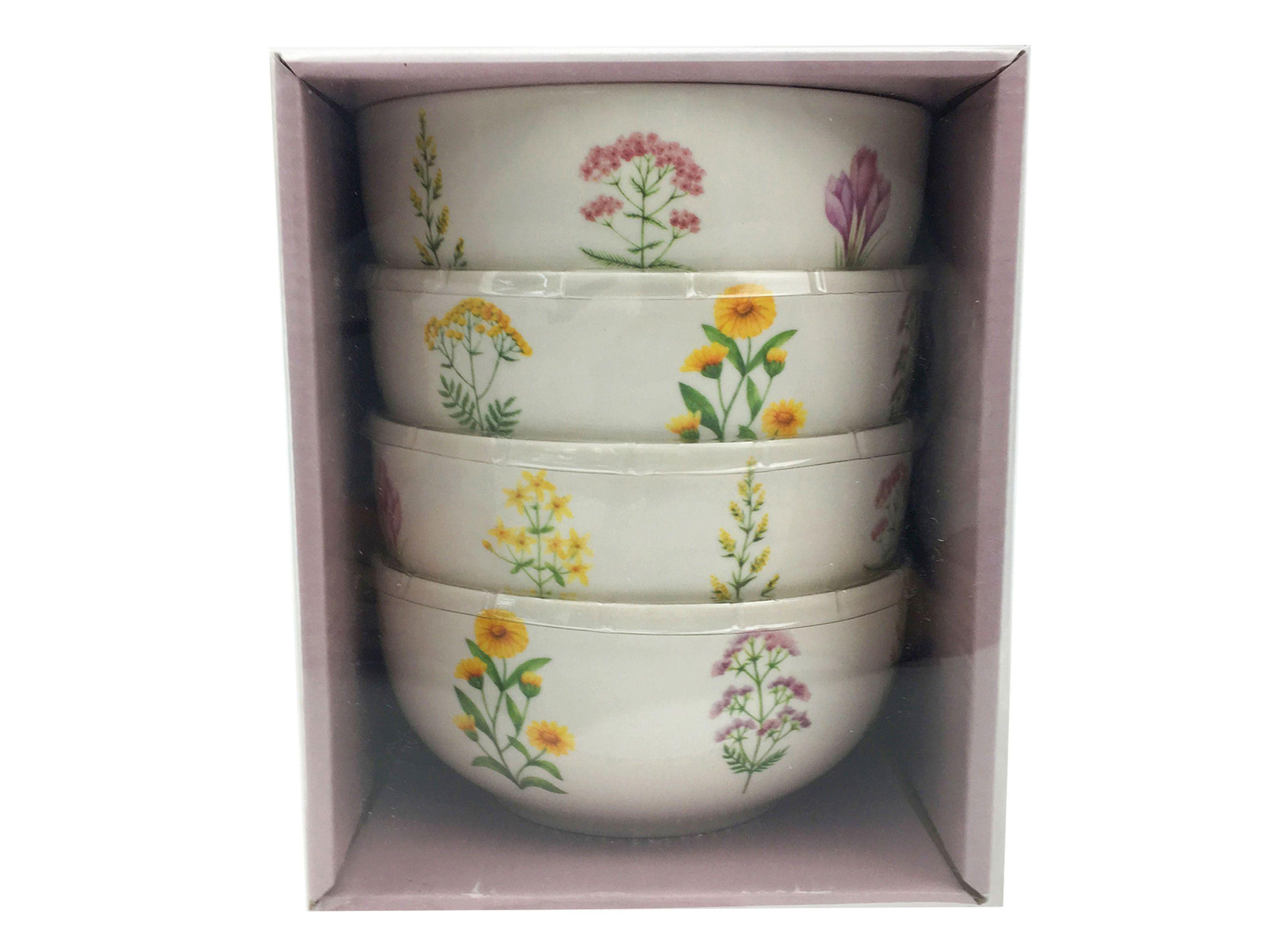 Set Bowls Porcelana Flores 15 cm Sarah Miller-3