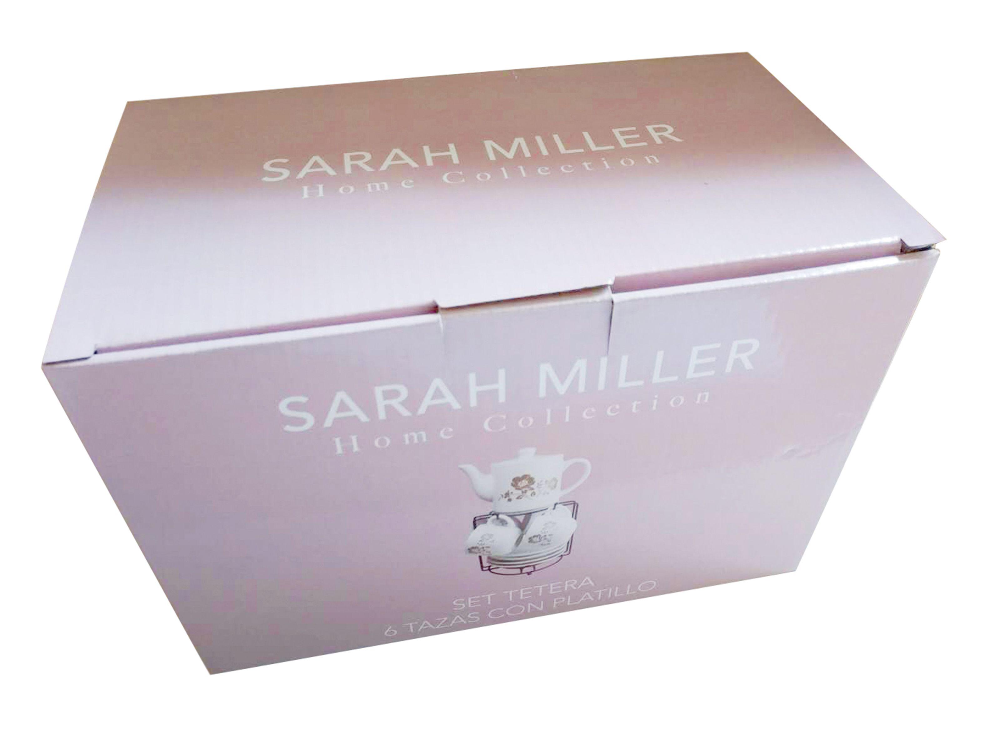 Set Tetera + 4 Tazas con Platillo Sarah Miller-2