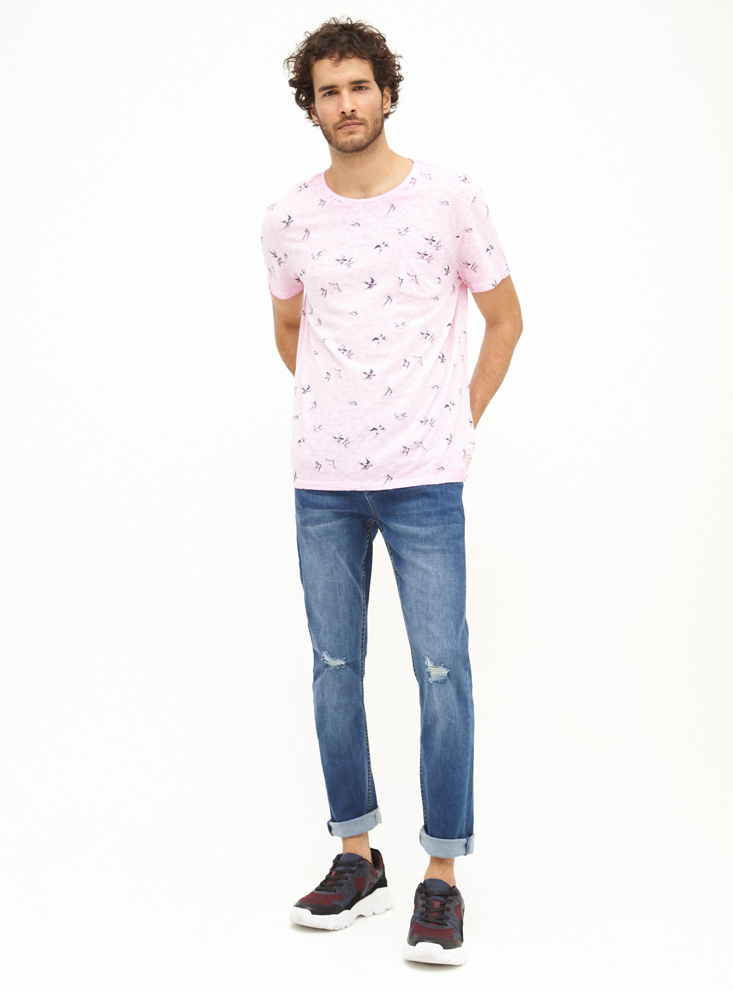 Jeans Slim Fit Lavado Detalle Roturas-3