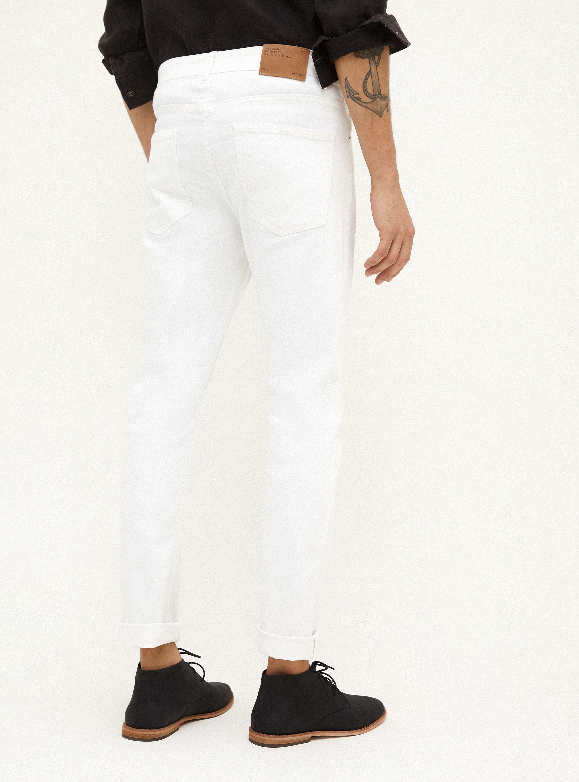 Jeans Skinny Fit Roturas Blanco-1