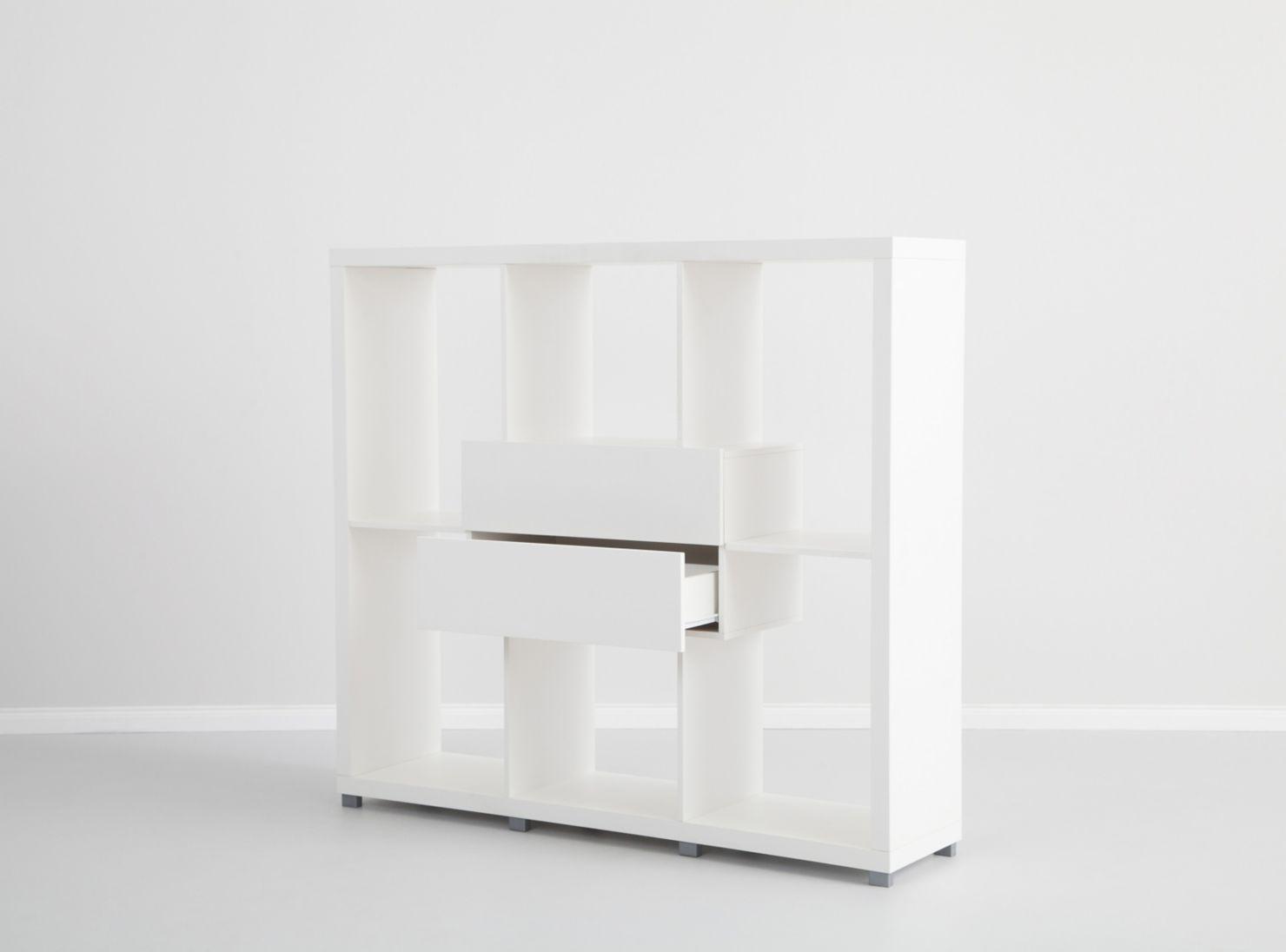 Repisero Tamburato Blanco 132x35x145 cm Exit-1