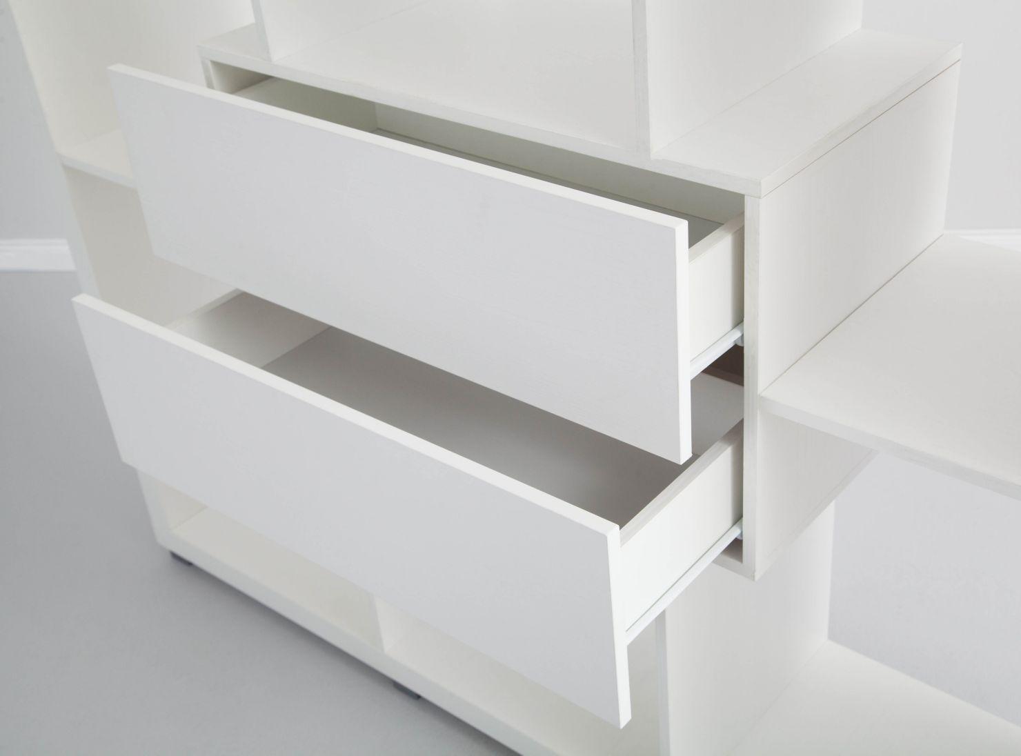 Repisero Tamburato Blanco 132x35x145 cm Exit-2