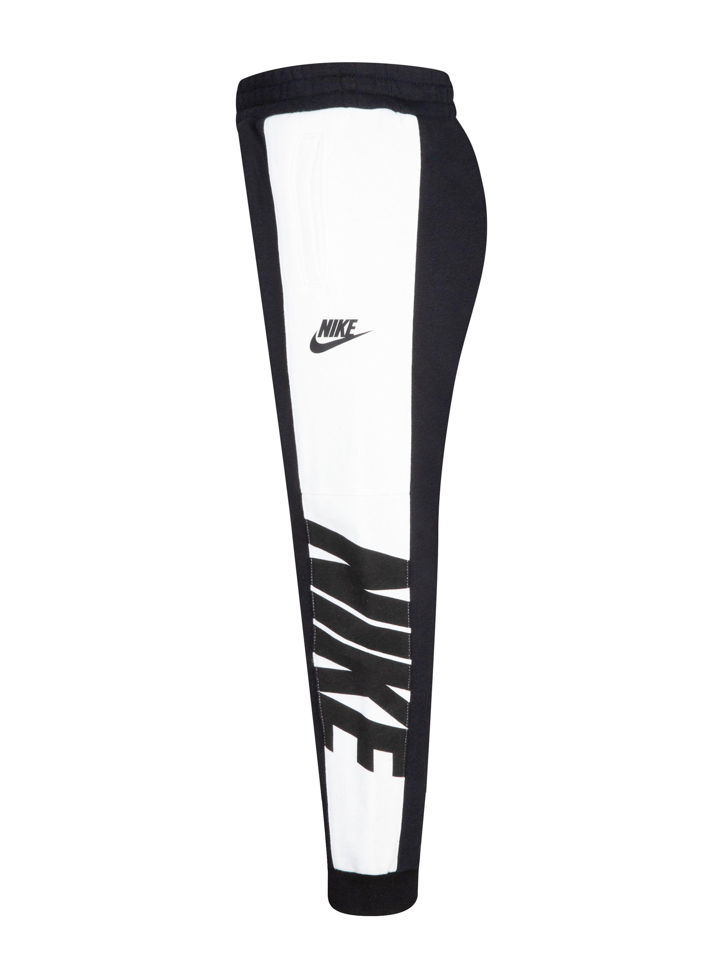 Pantalón Buzo Infantil Amplify Blanco y Negro-2