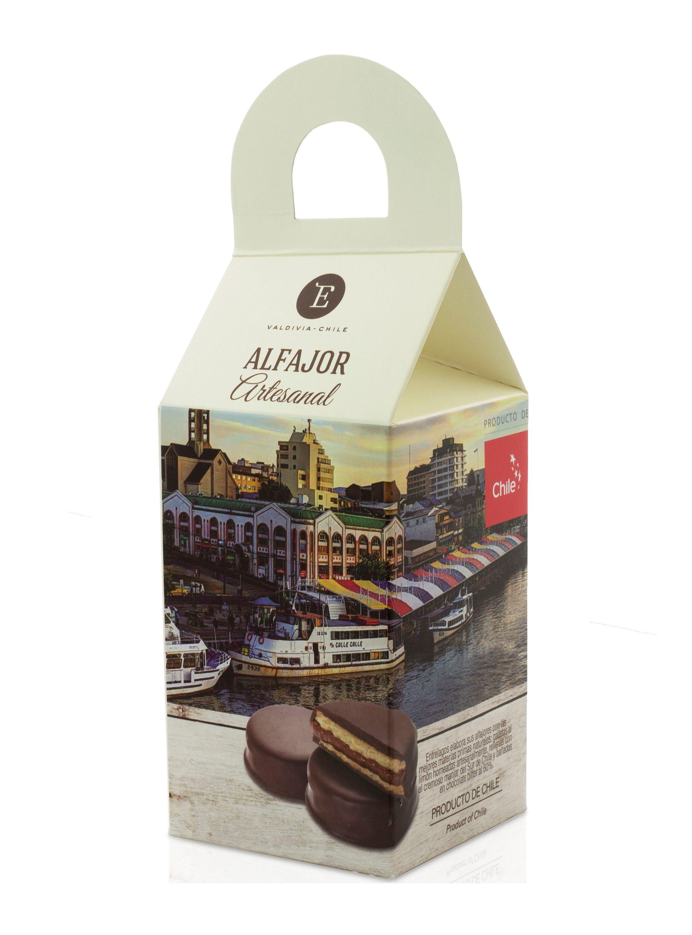 Caja 4 Alfajores Majar 180 gr Entre Lagos-0