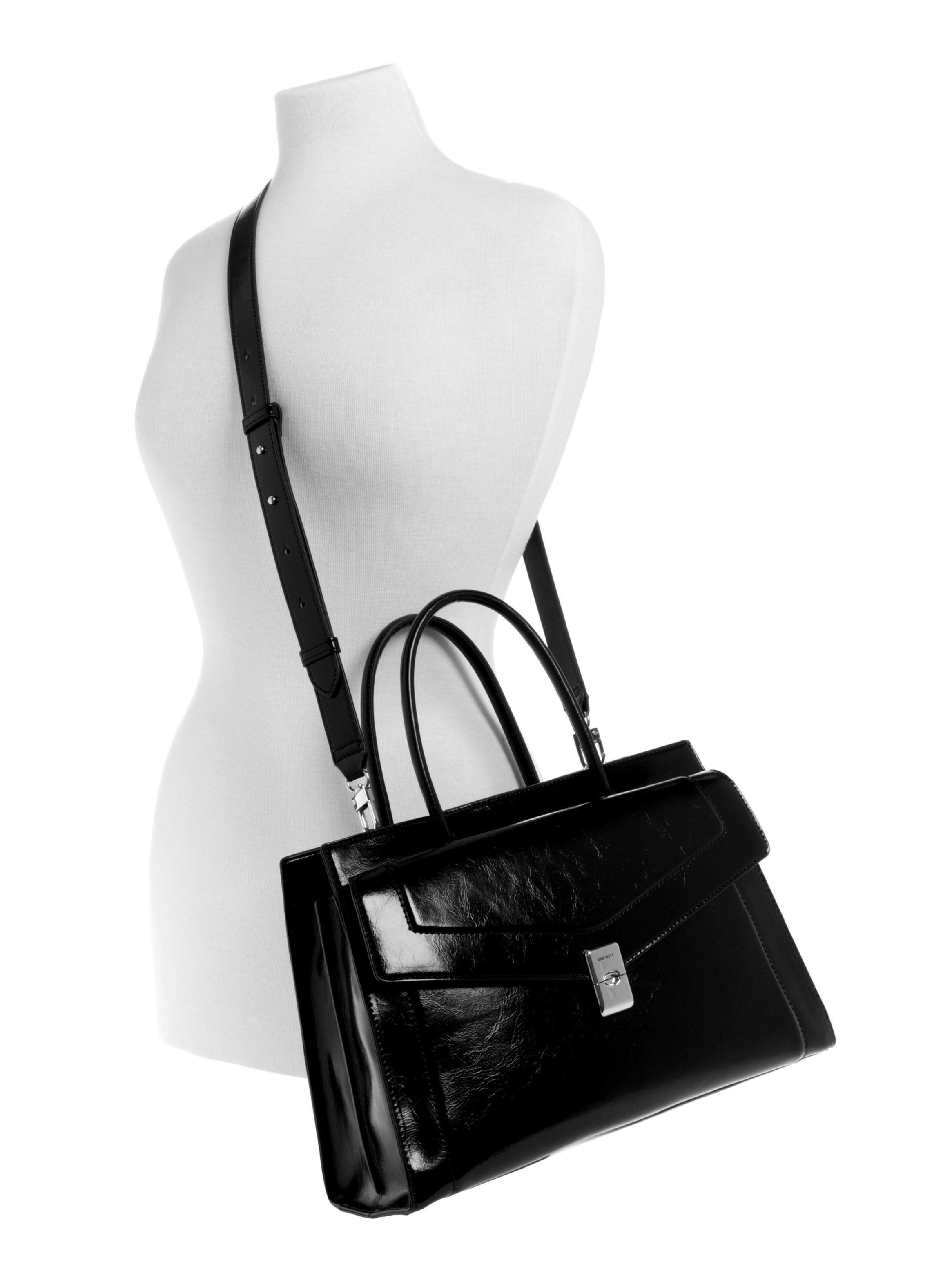 Cartera Myles Multi Satchel Negro-3