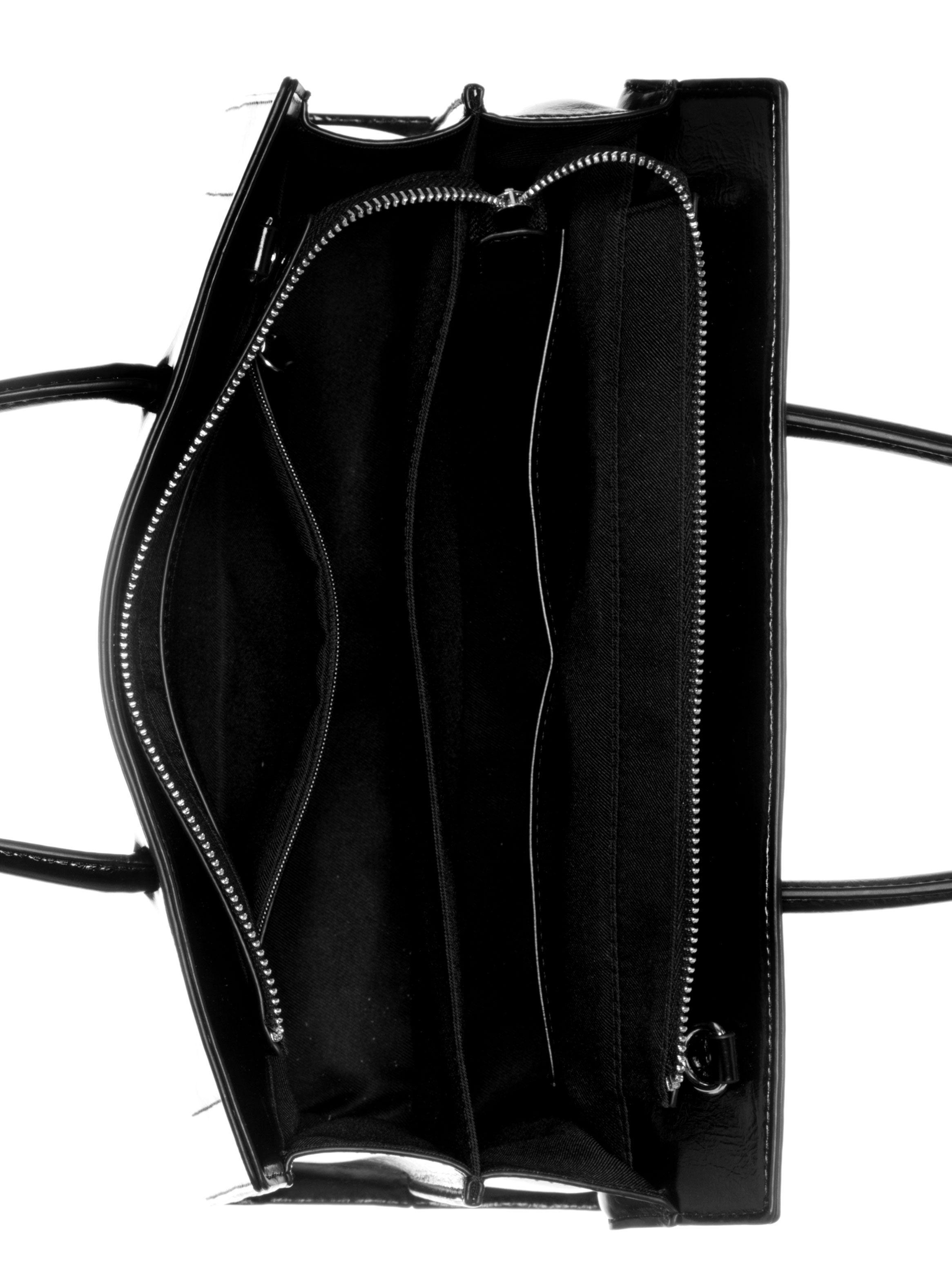 Cartera Myles Multi Satchel Negro-4