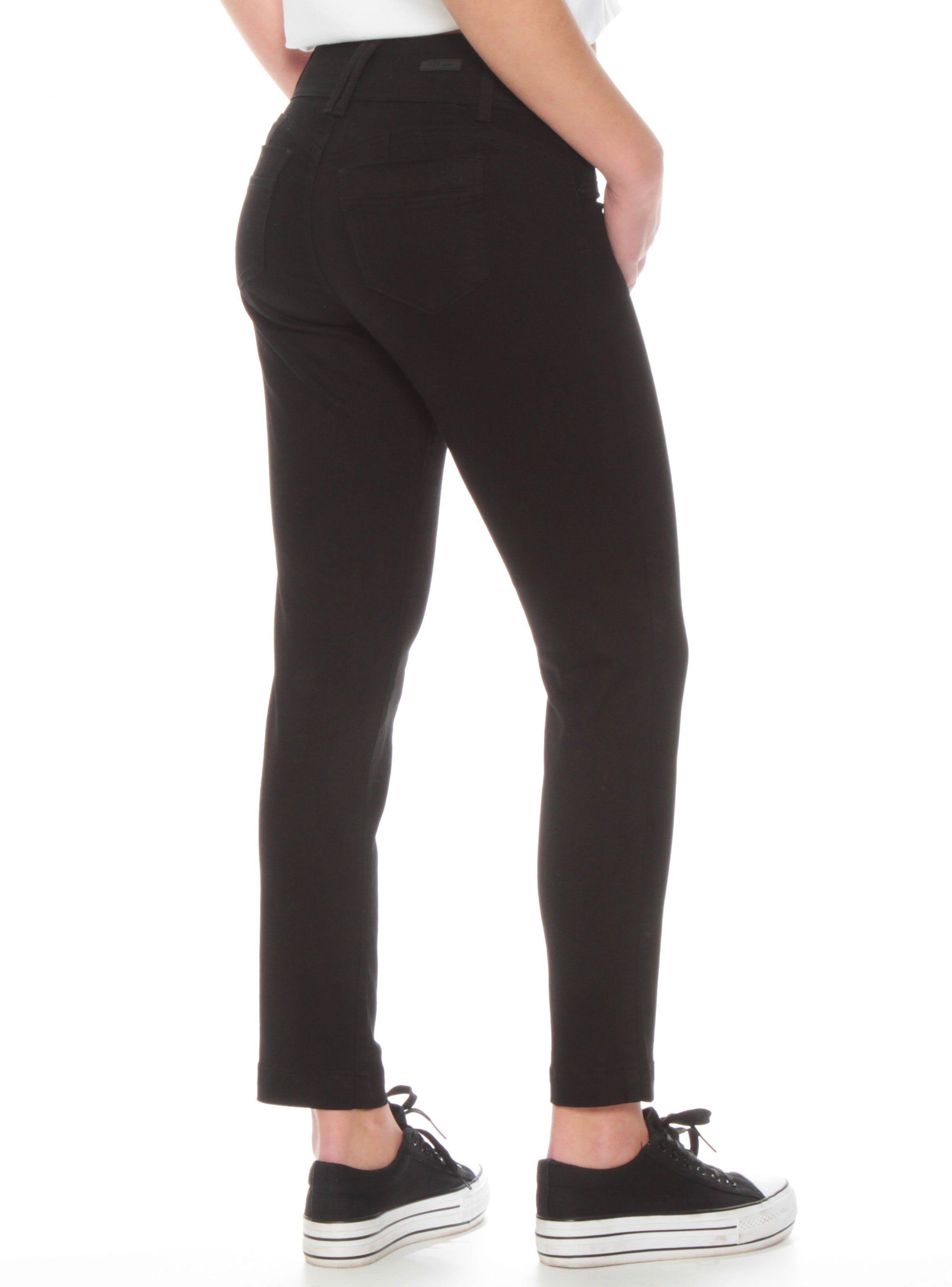 Jeans Pitillo Push Up Tiro Alto Pretina Media Con Dos Botones-1