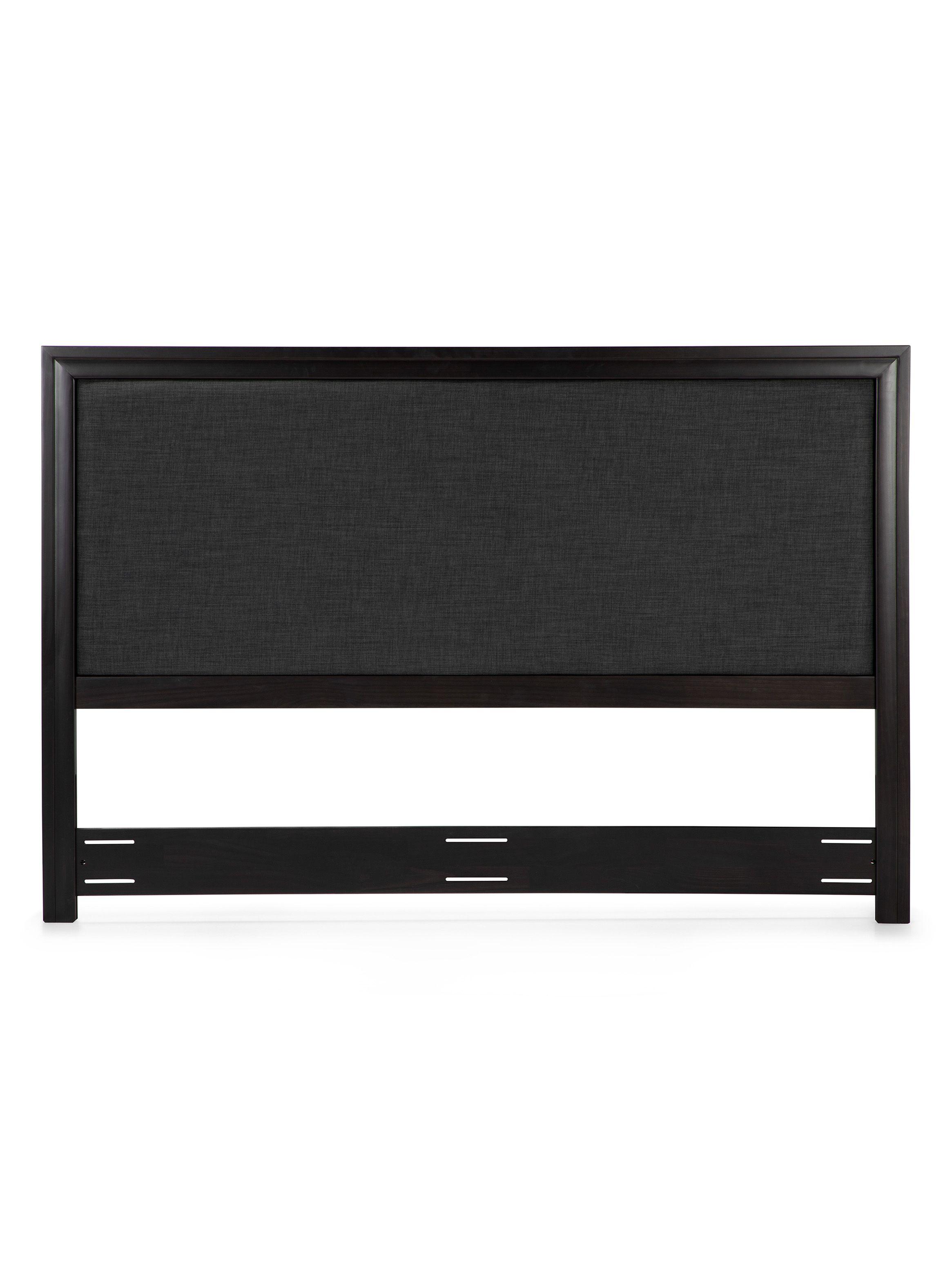 Set Muebles Dormitorio: Respaldo Nolita King + Veladores Issey Grafito-2