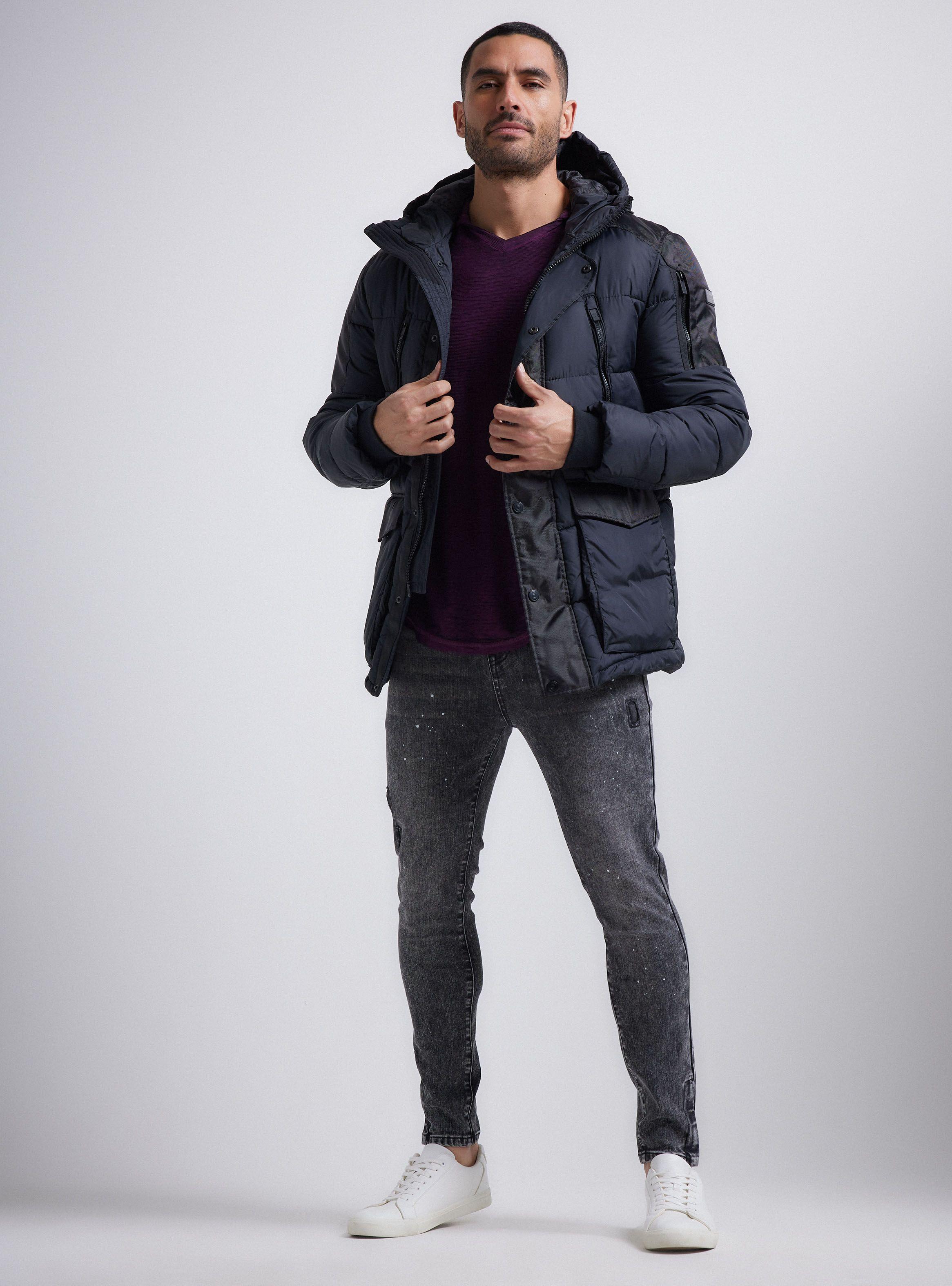 Parka Nylon Aplicaciones Canvas-4