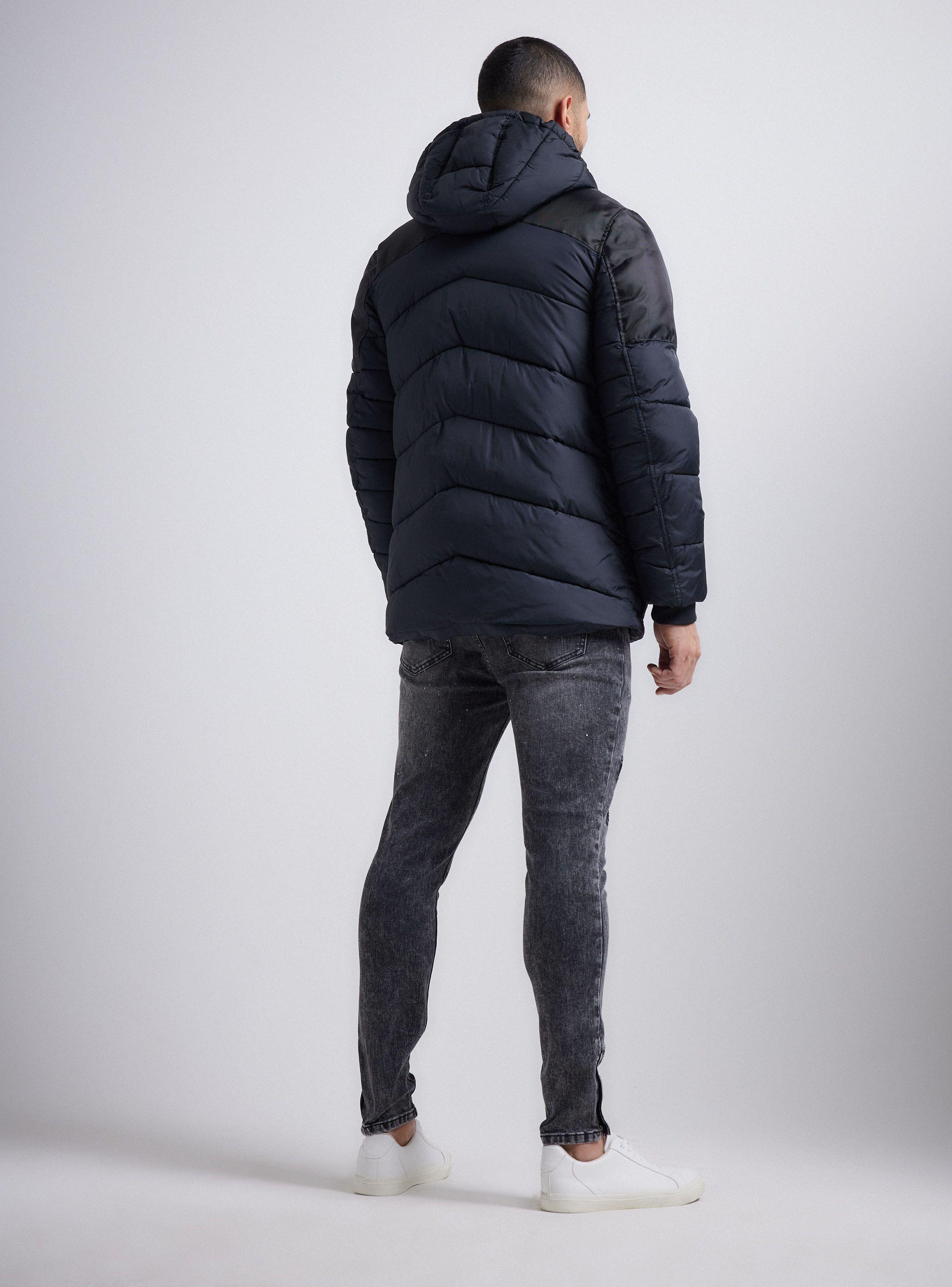 Parka Nylon Aplicaciones Canvas-5