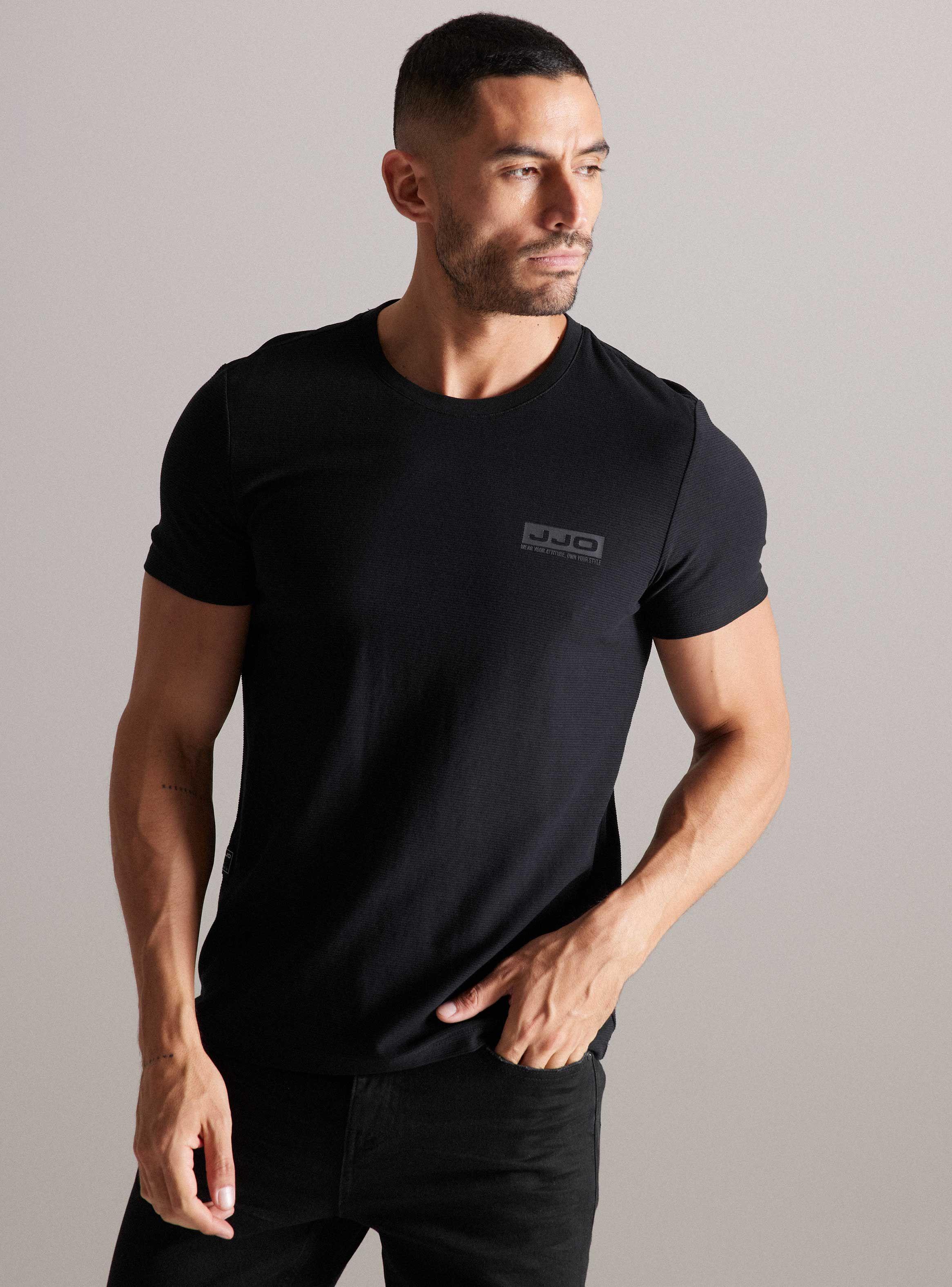 Polera Básica Tela Rayada-0