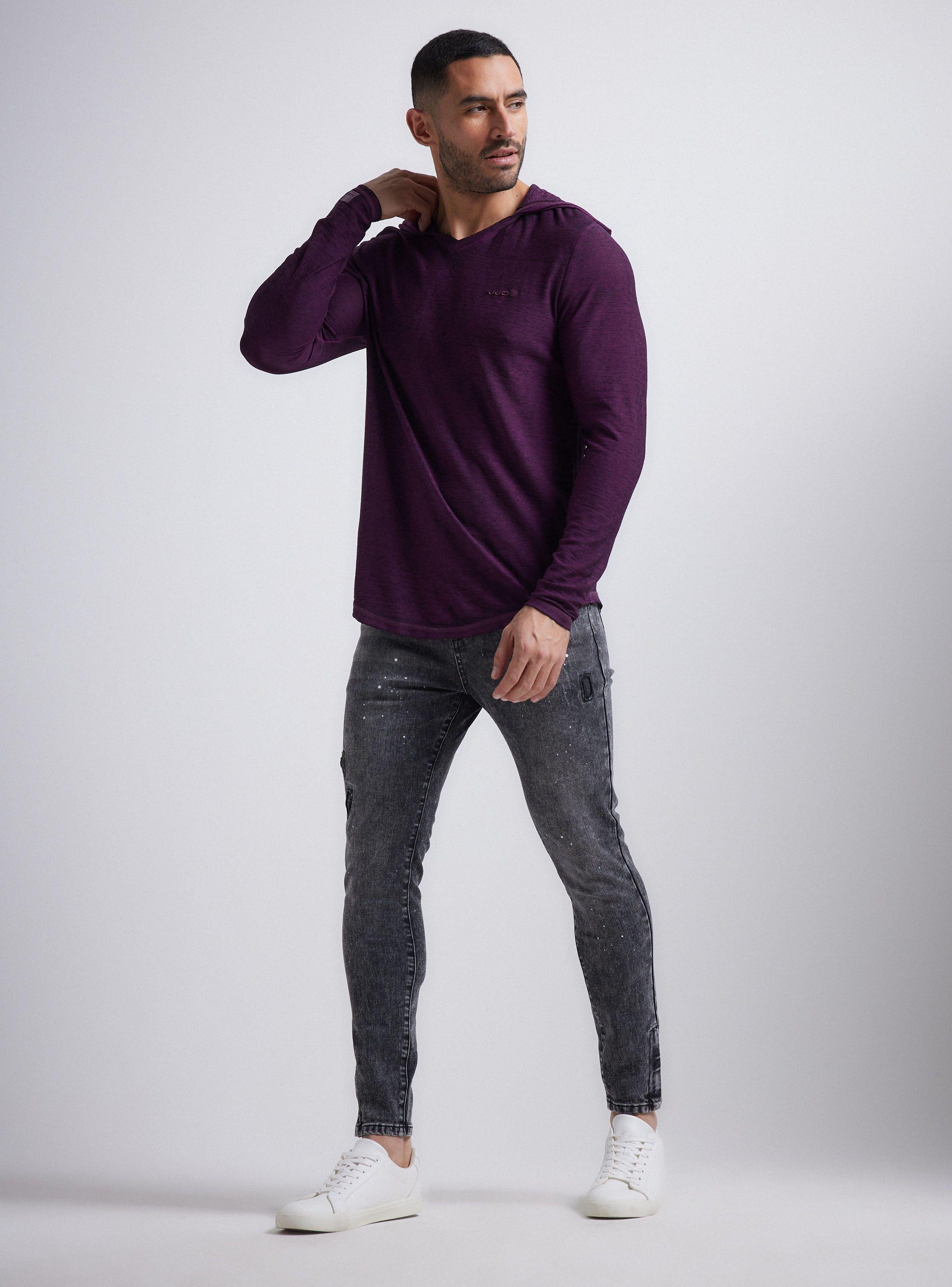 Polera Burn Out con Gorro-4