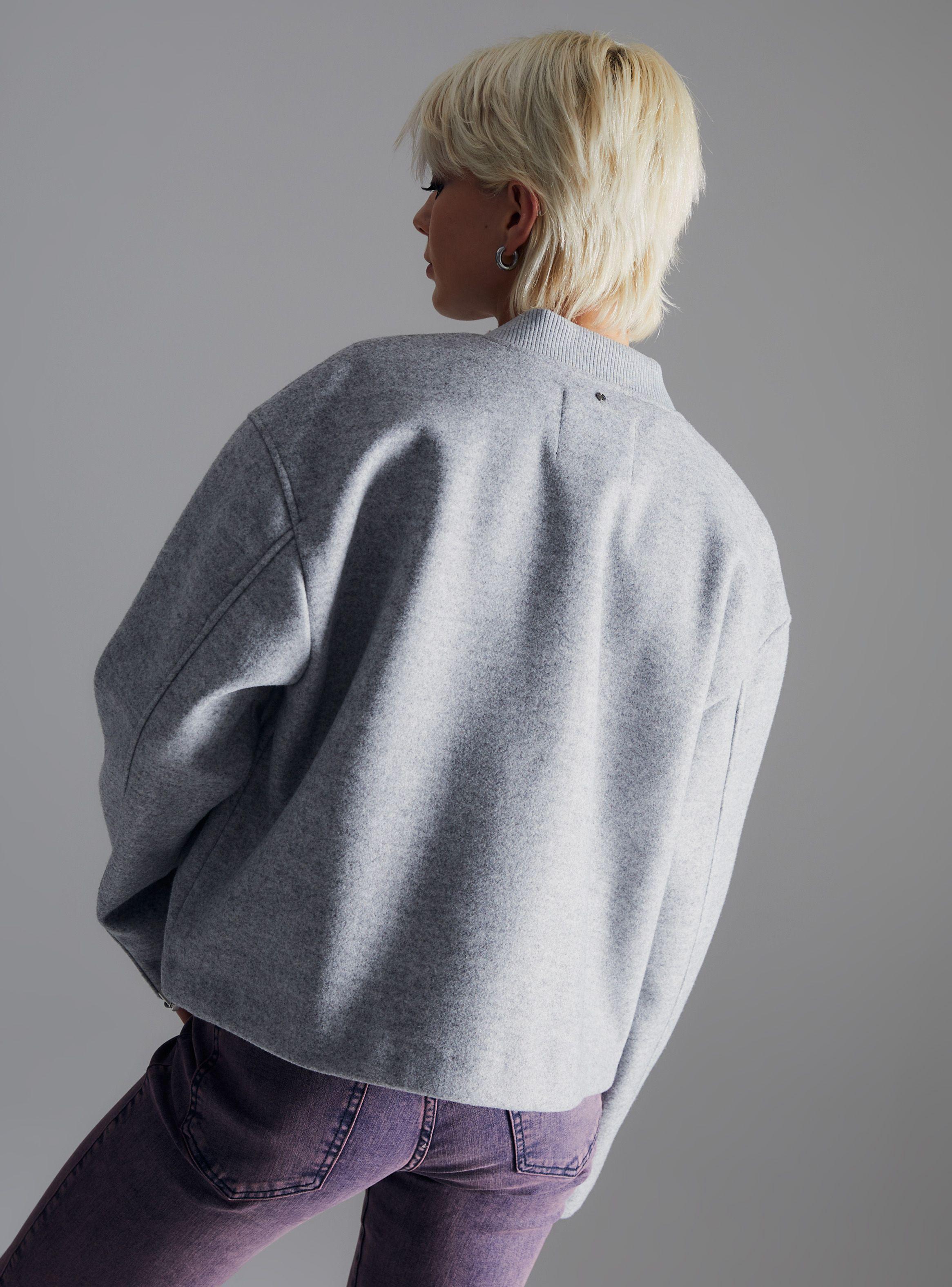 Chaqueta Bomber De Paño-1