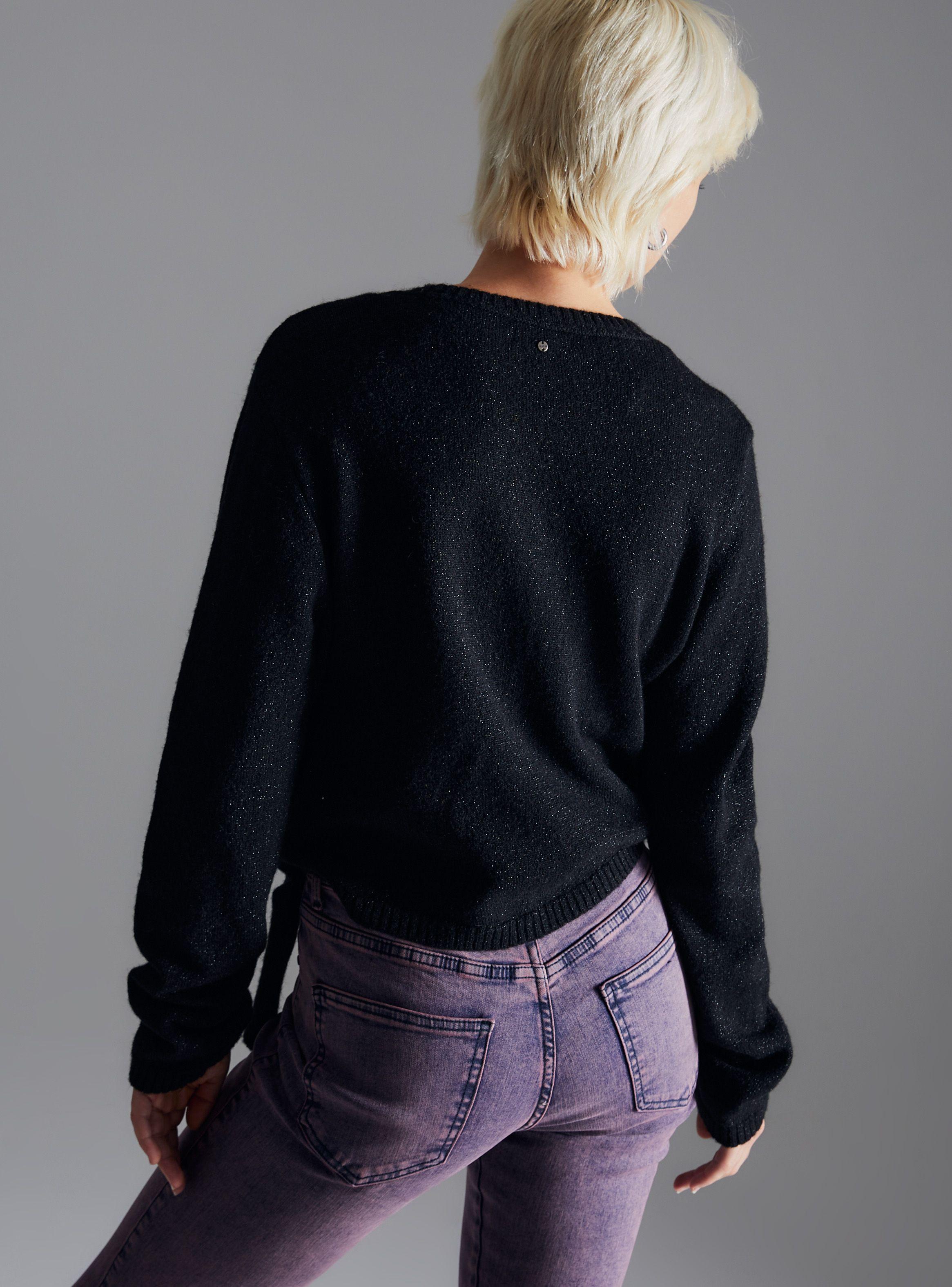 Sweater Lurex Con Nudo-1