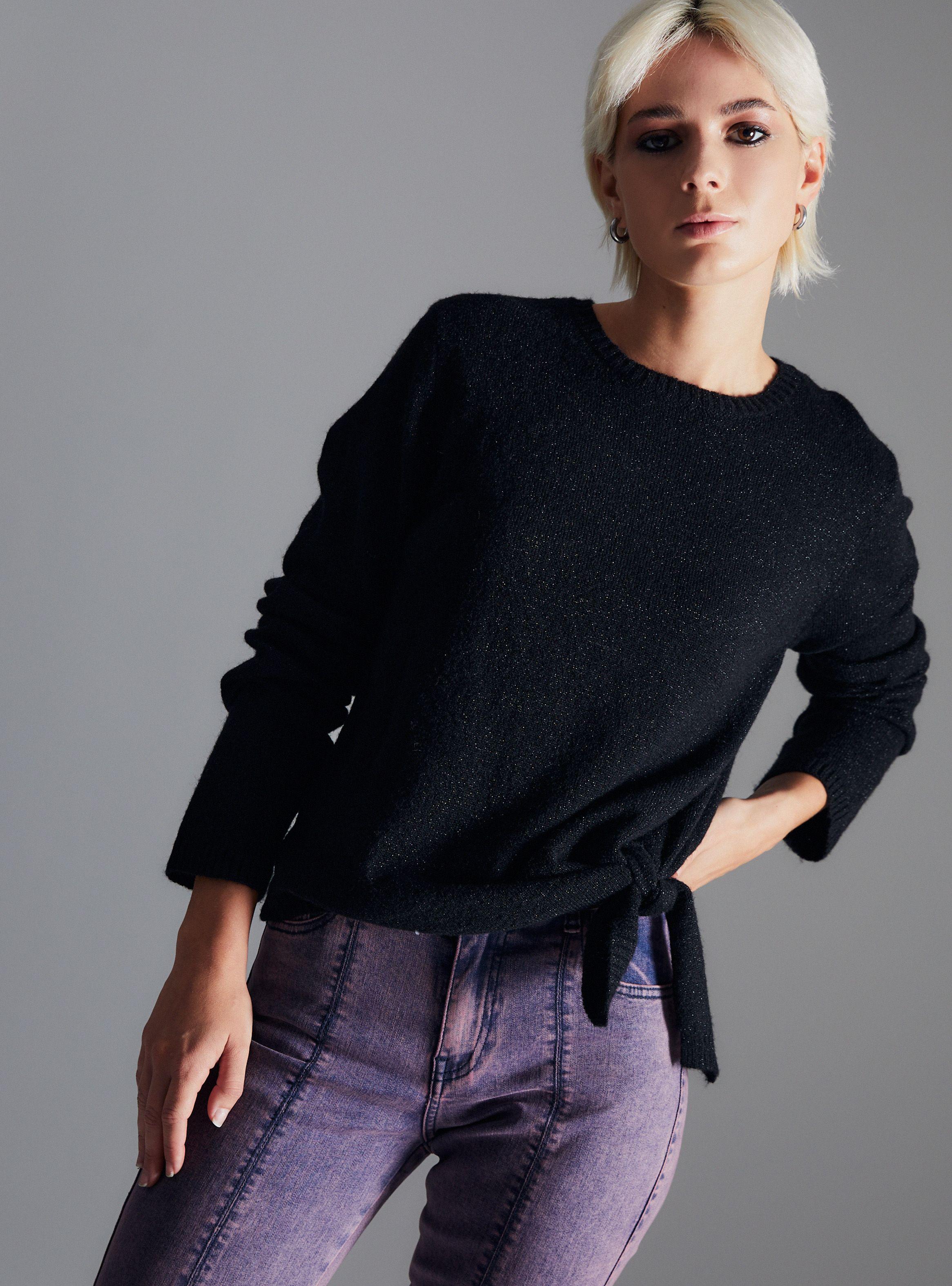 Sweater Lurex Con Nudo-0