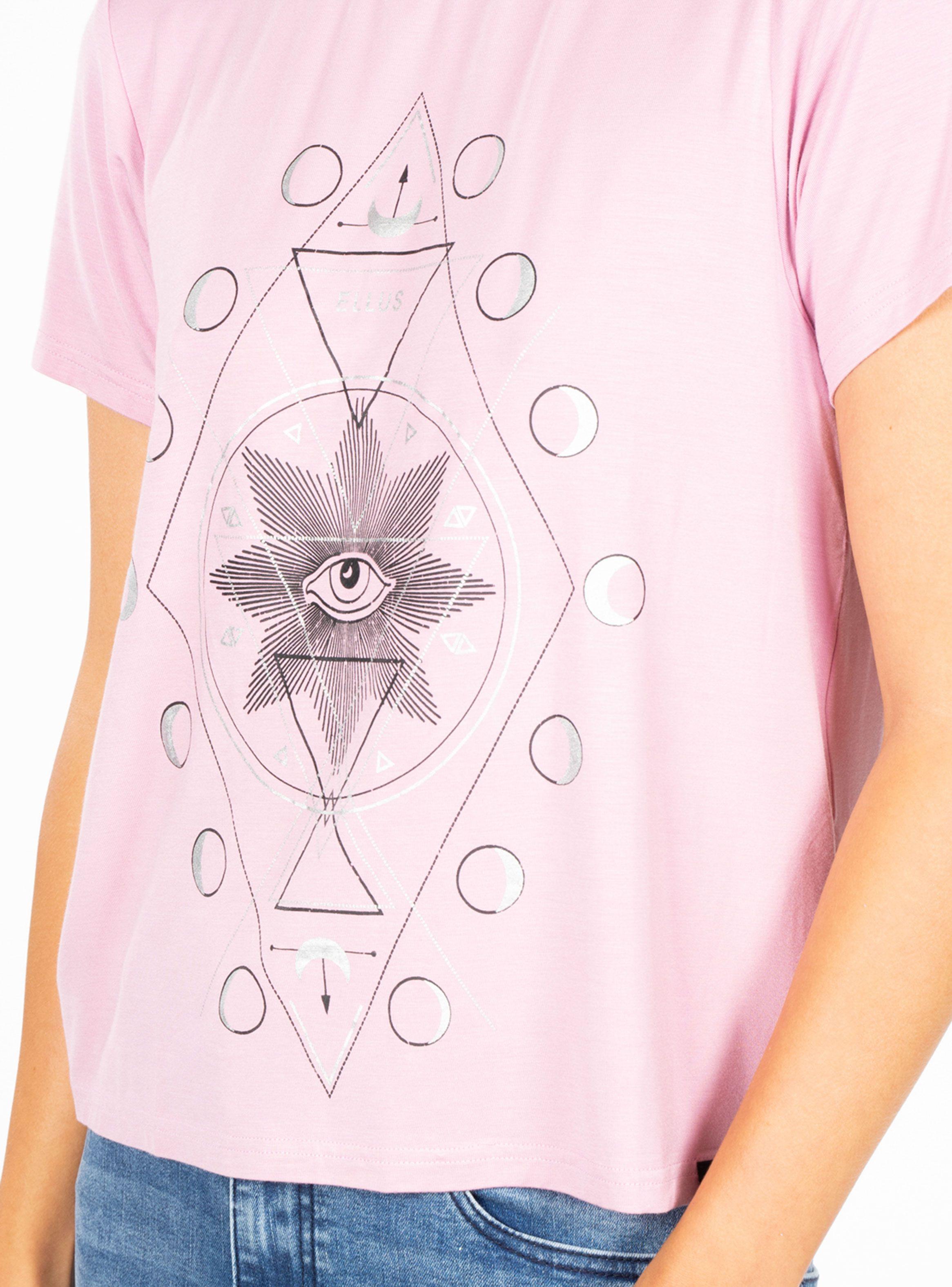 Polera Estampado Metalizado Fases De La Luna-2