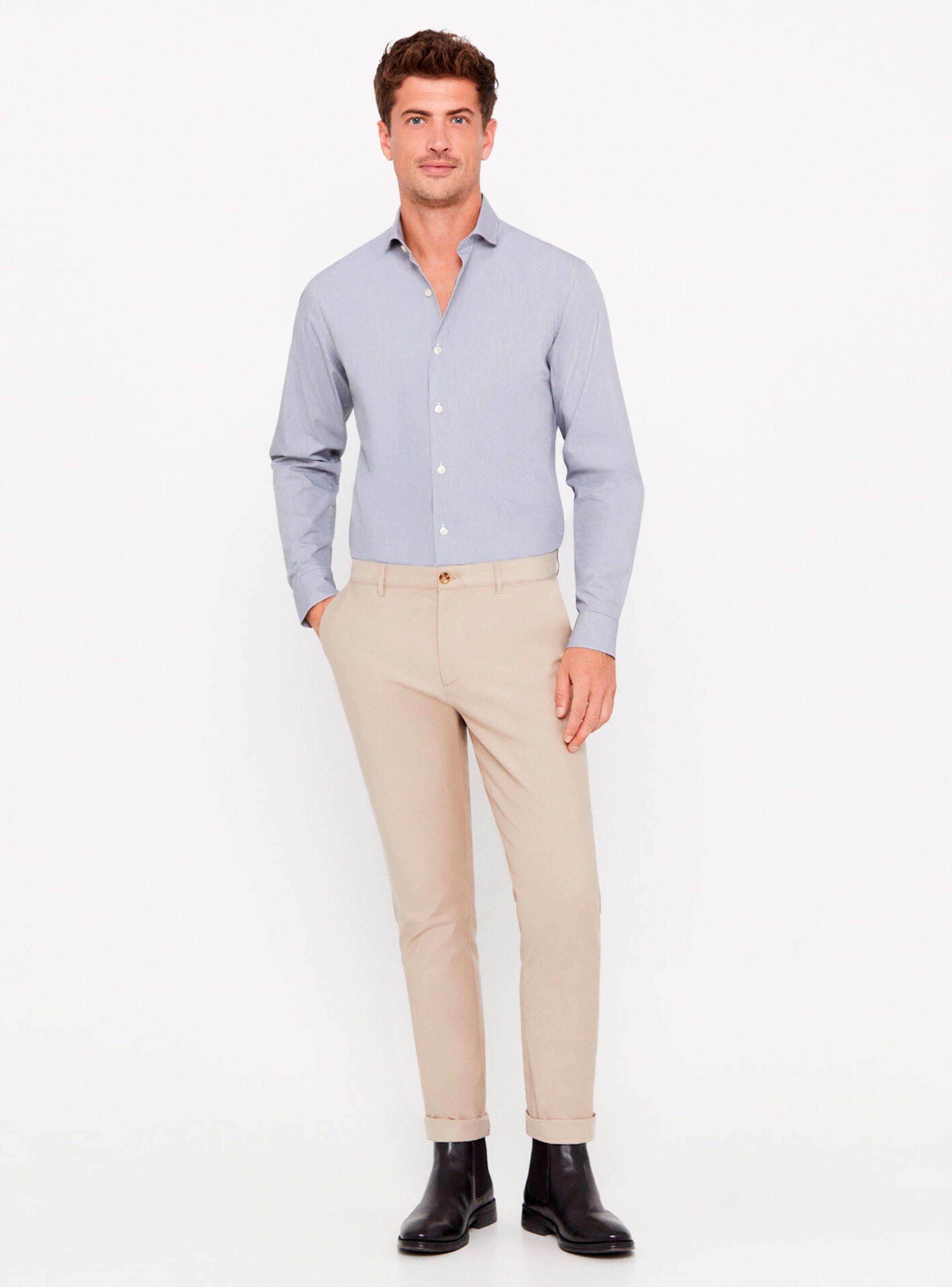 Camisa Manga Larga Microvichy Coolmax Slim Fit-3