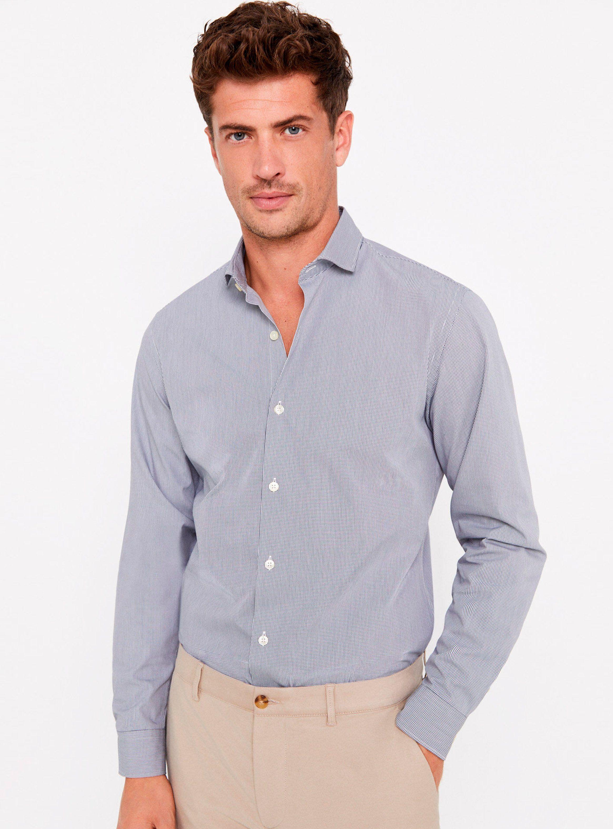 Camisa Manga Larga Microvichy Coolmax Slim Fit-0