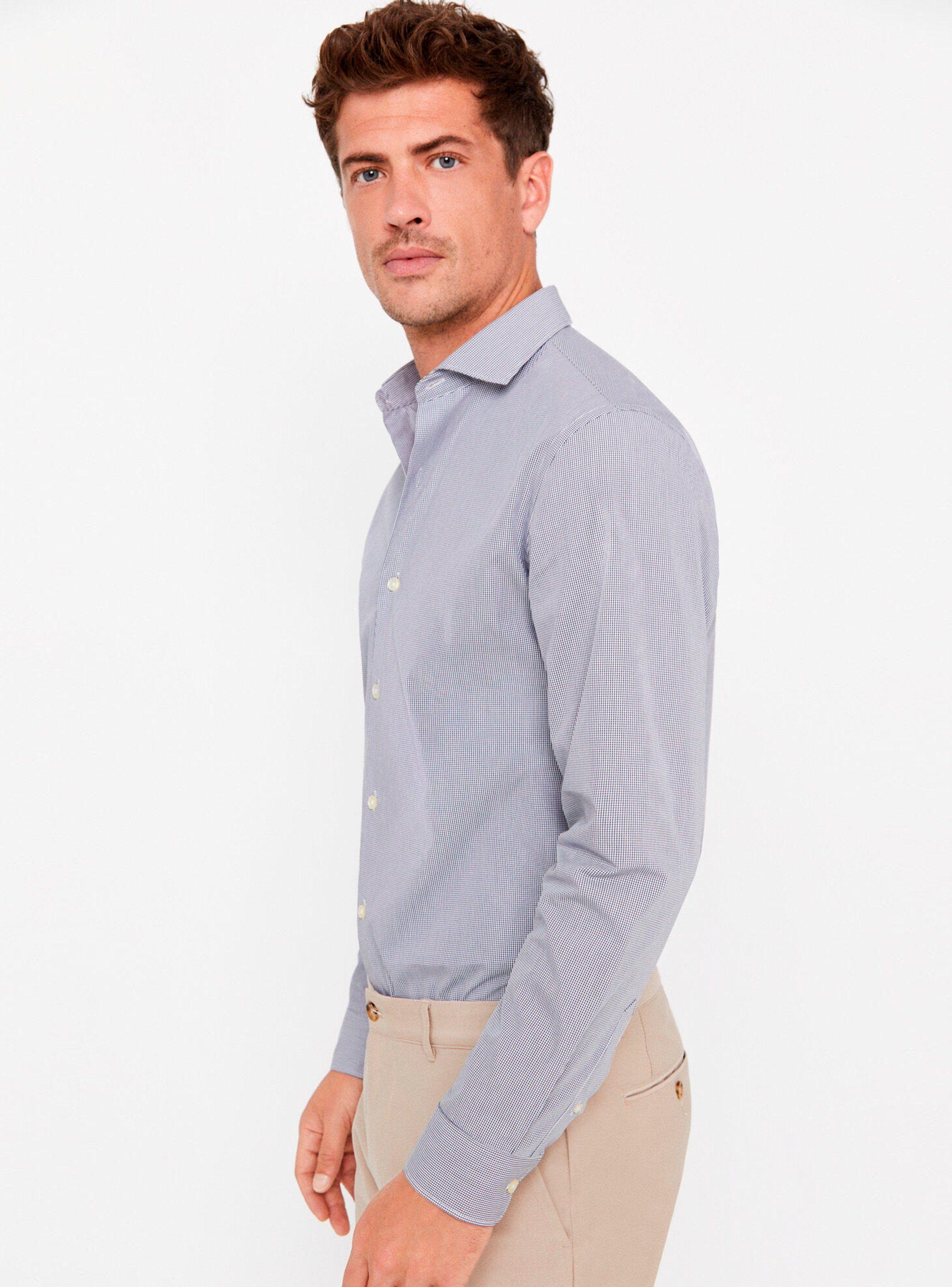 Camisa Manga Larga Microvichy Coolmax Slim Fit-2