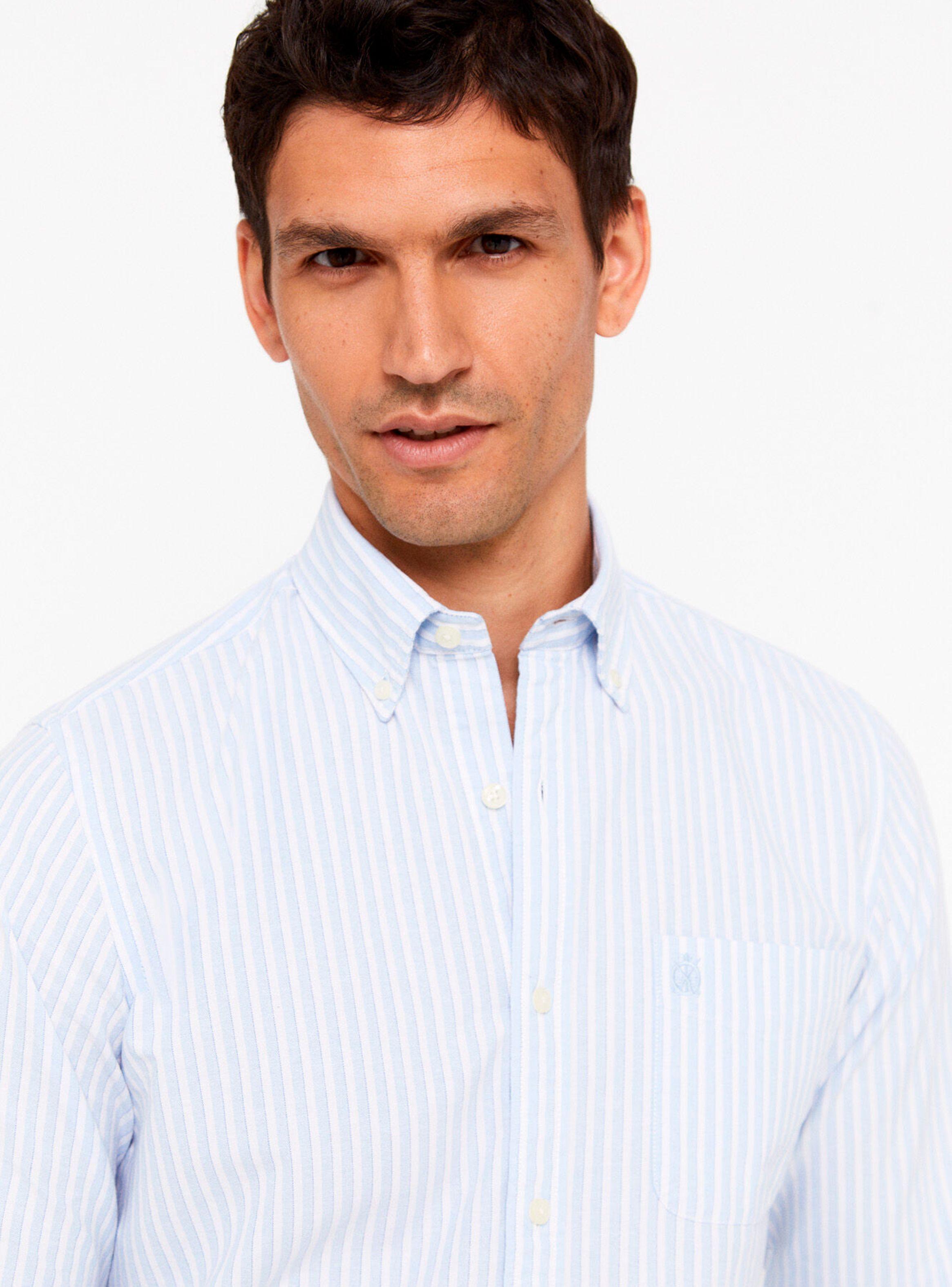 Camisa Manga Larga Oxford Print Rayas-3