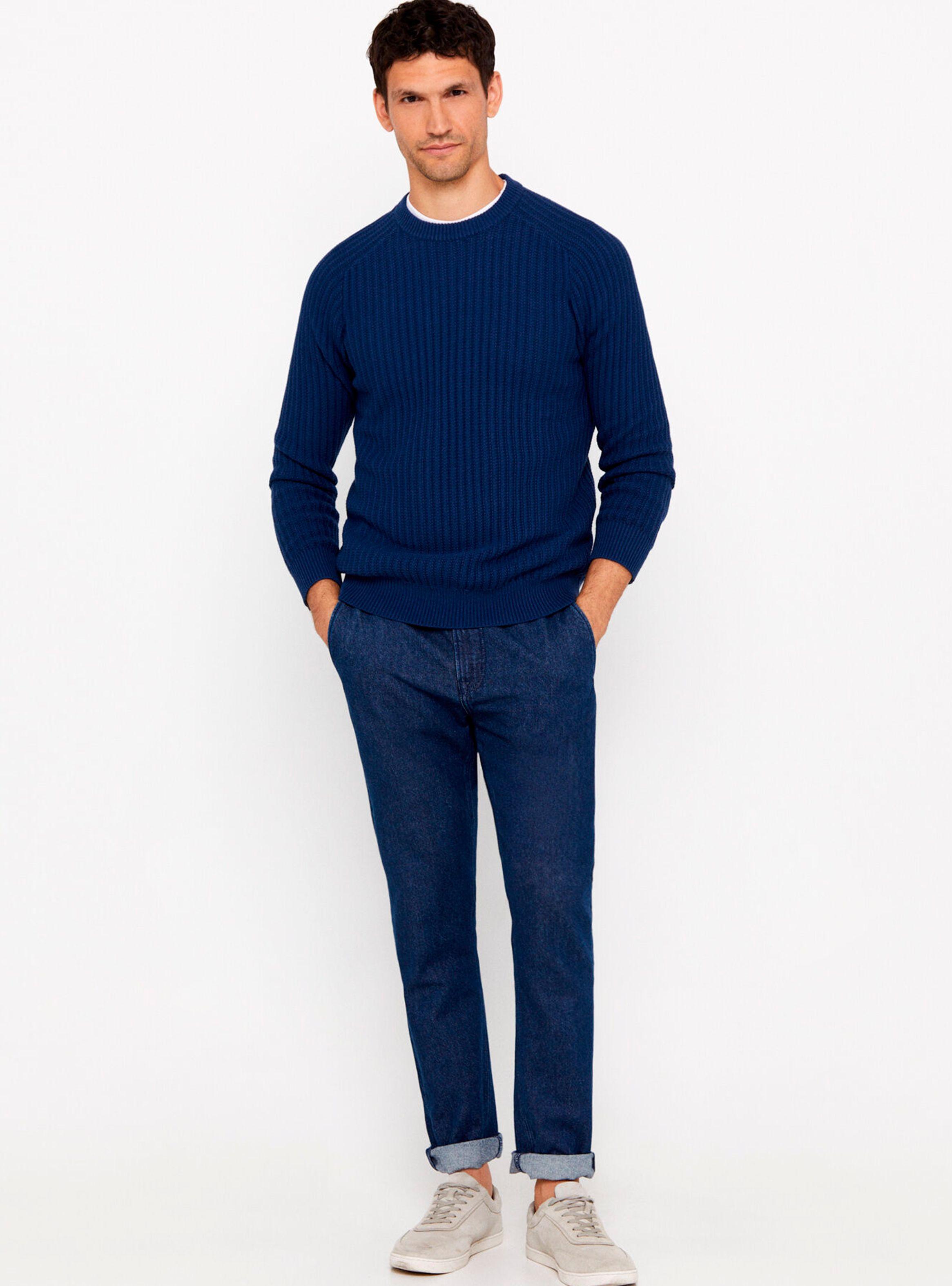 Sweater Algodón Estructura Cuello Redondo-3