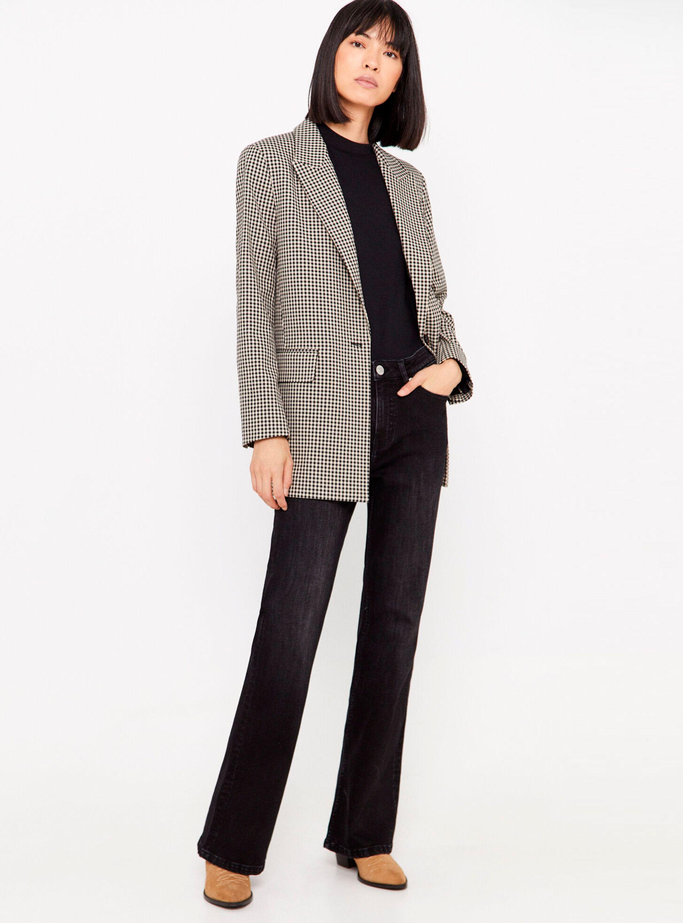 Blazer Tejido Jaspeada Estampado-3