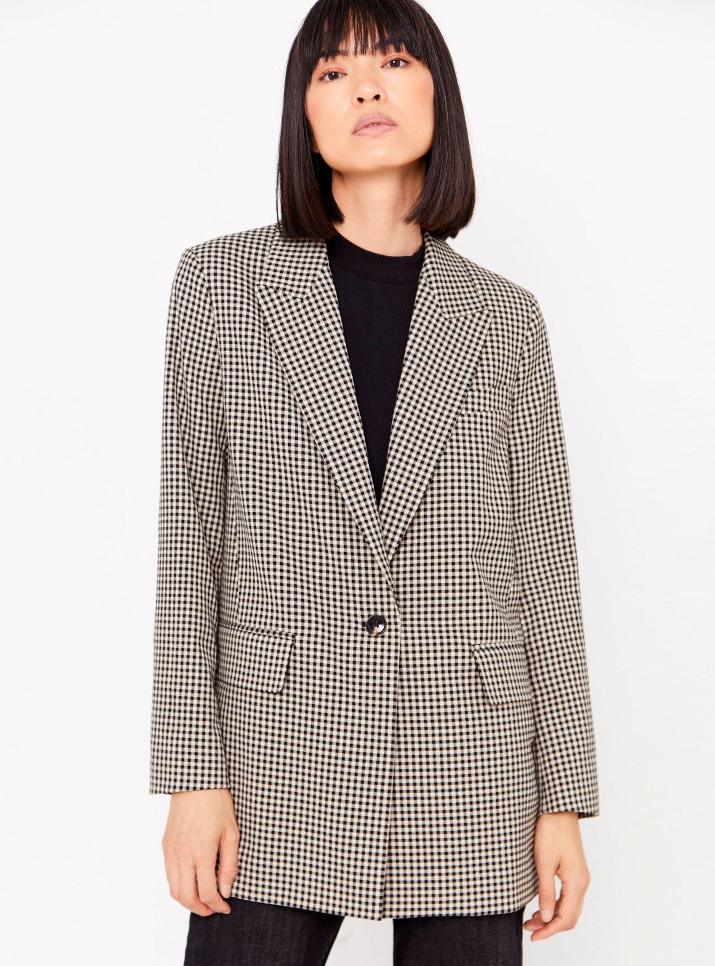 Blazer Tejido Jaspeada Estampado-0