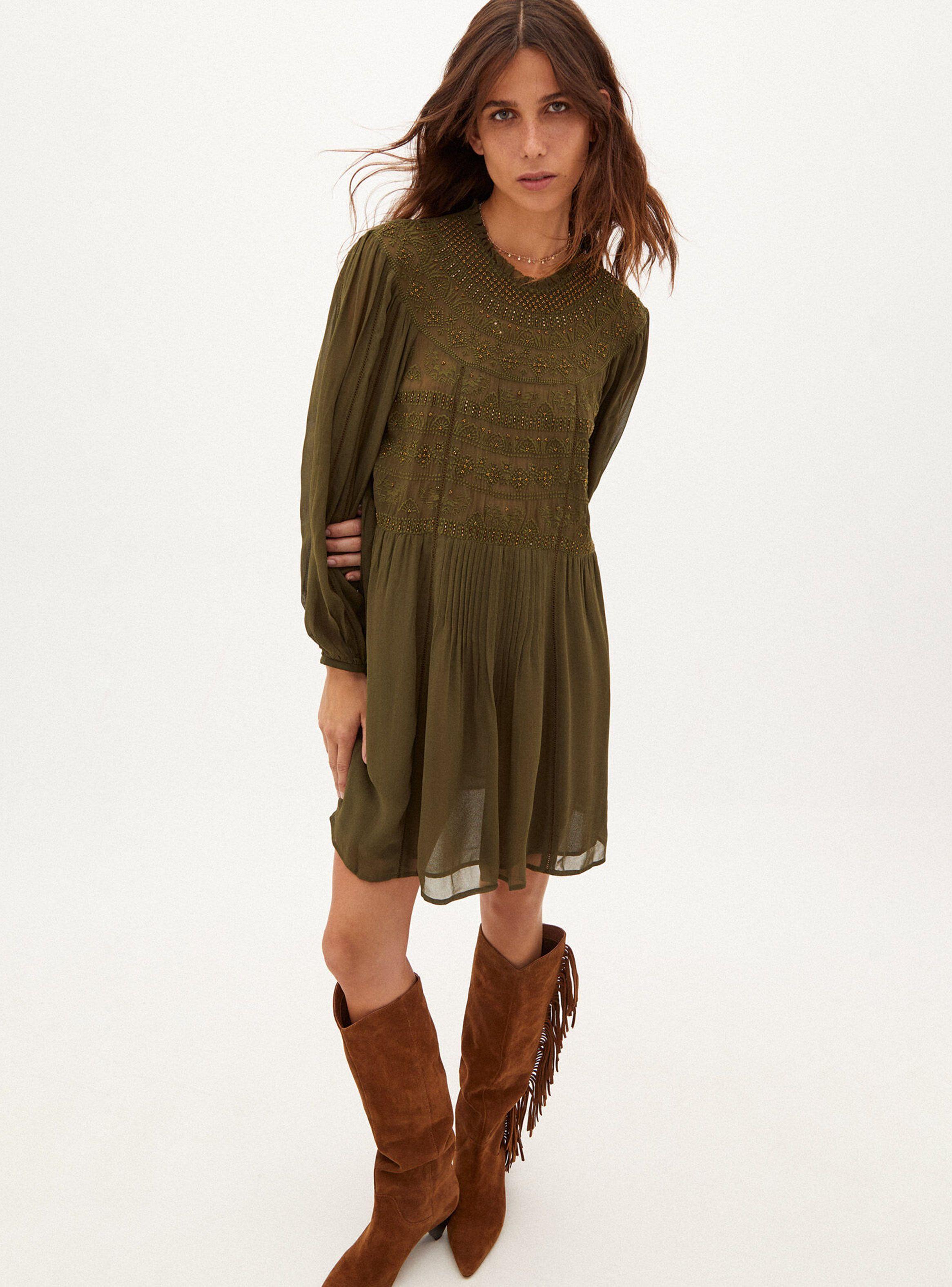 Vestido Alanna Corto Bordado-3