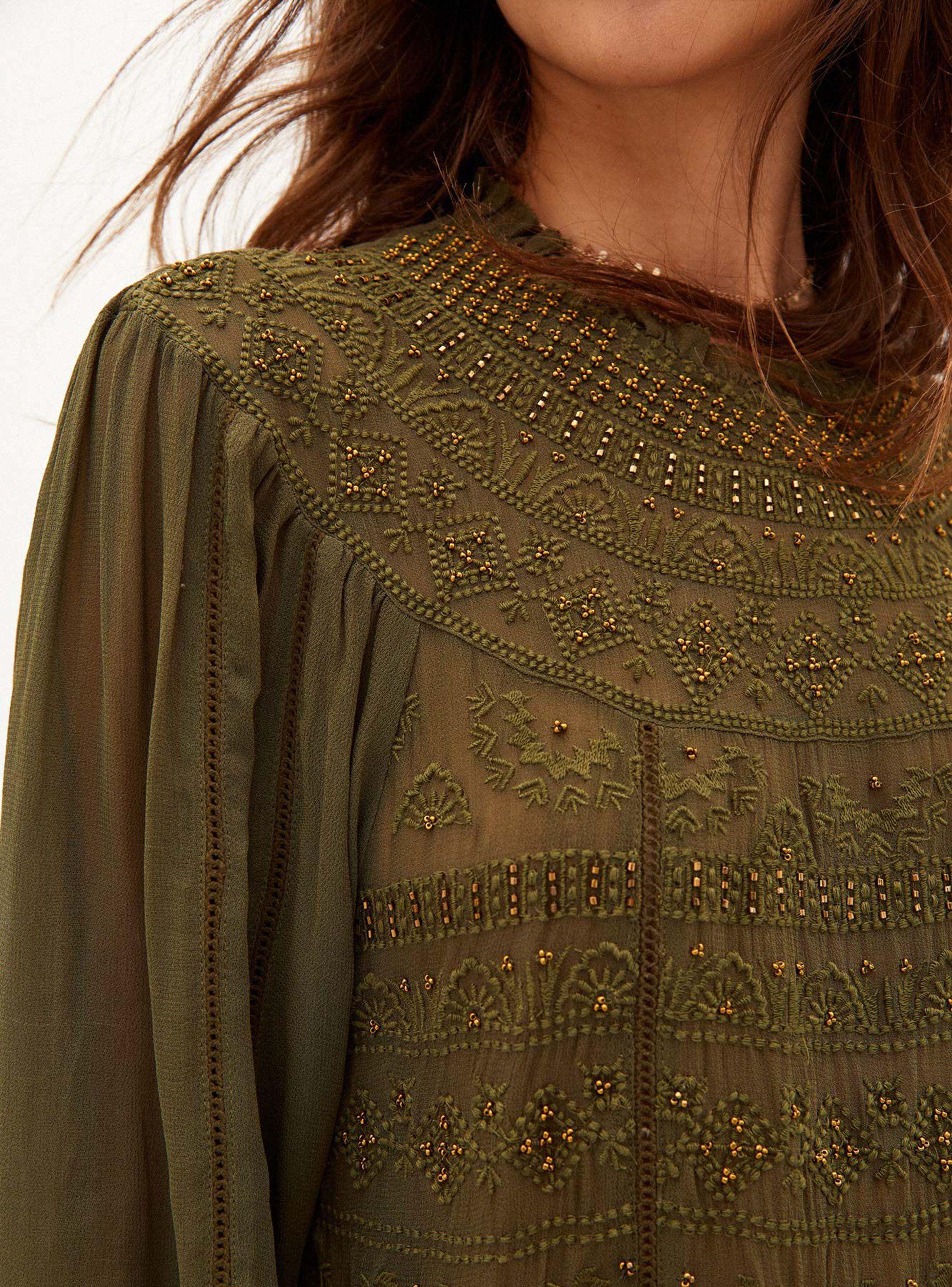 Vestido Alanna Corto Bordado-2